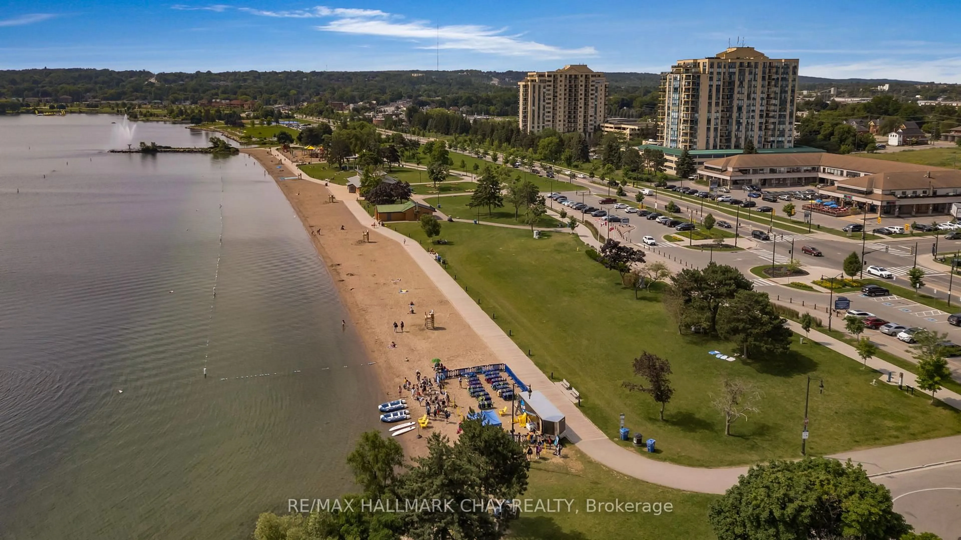 A pic from outside/outdoor area/front of a property/back of a property/a pic from drone, water/lake/river/ocean view for 6 Toronto St #302, Barrie Ontario L4N 9R2