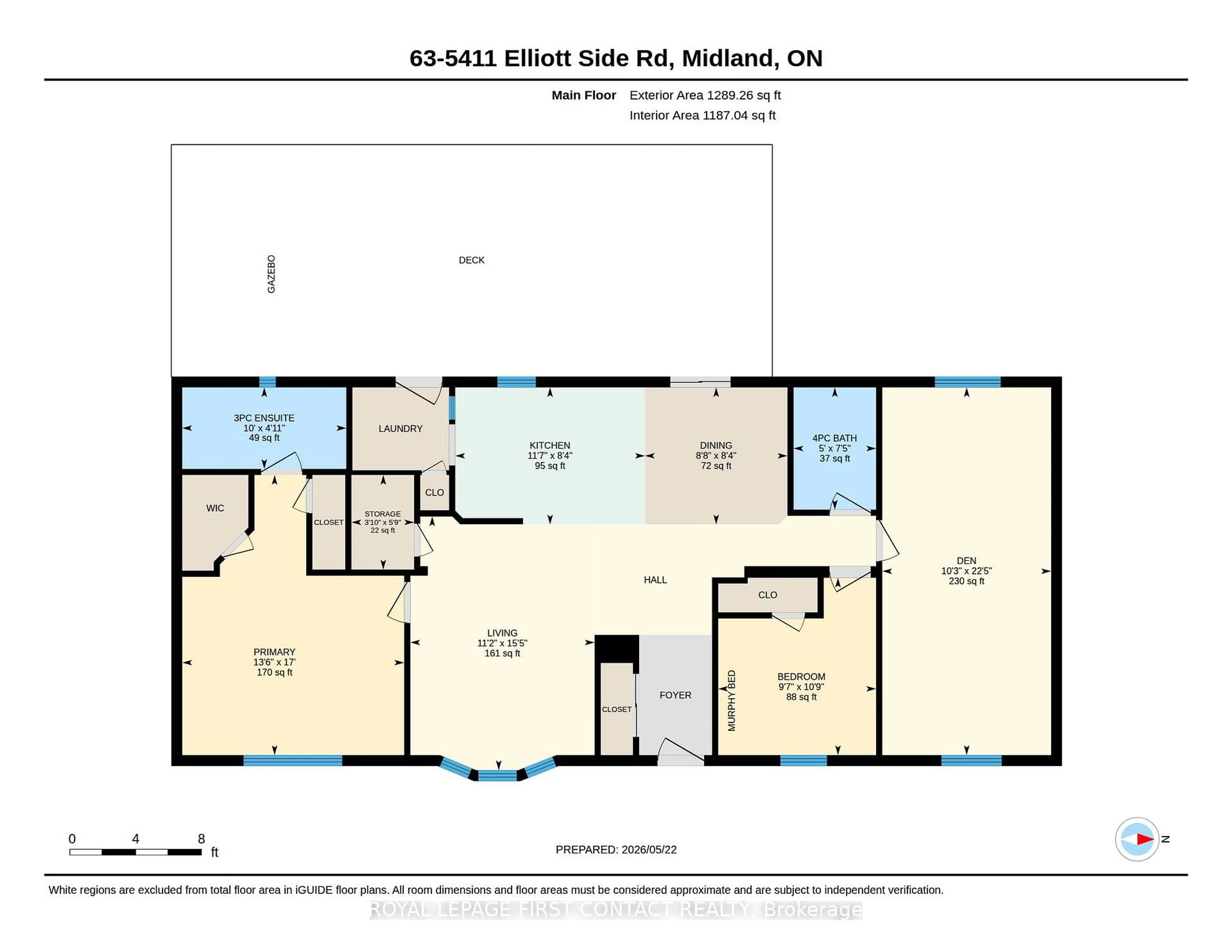 Floor plan for 5411 Elliott Sdrd #63, Tay Ontario L4N 4K3