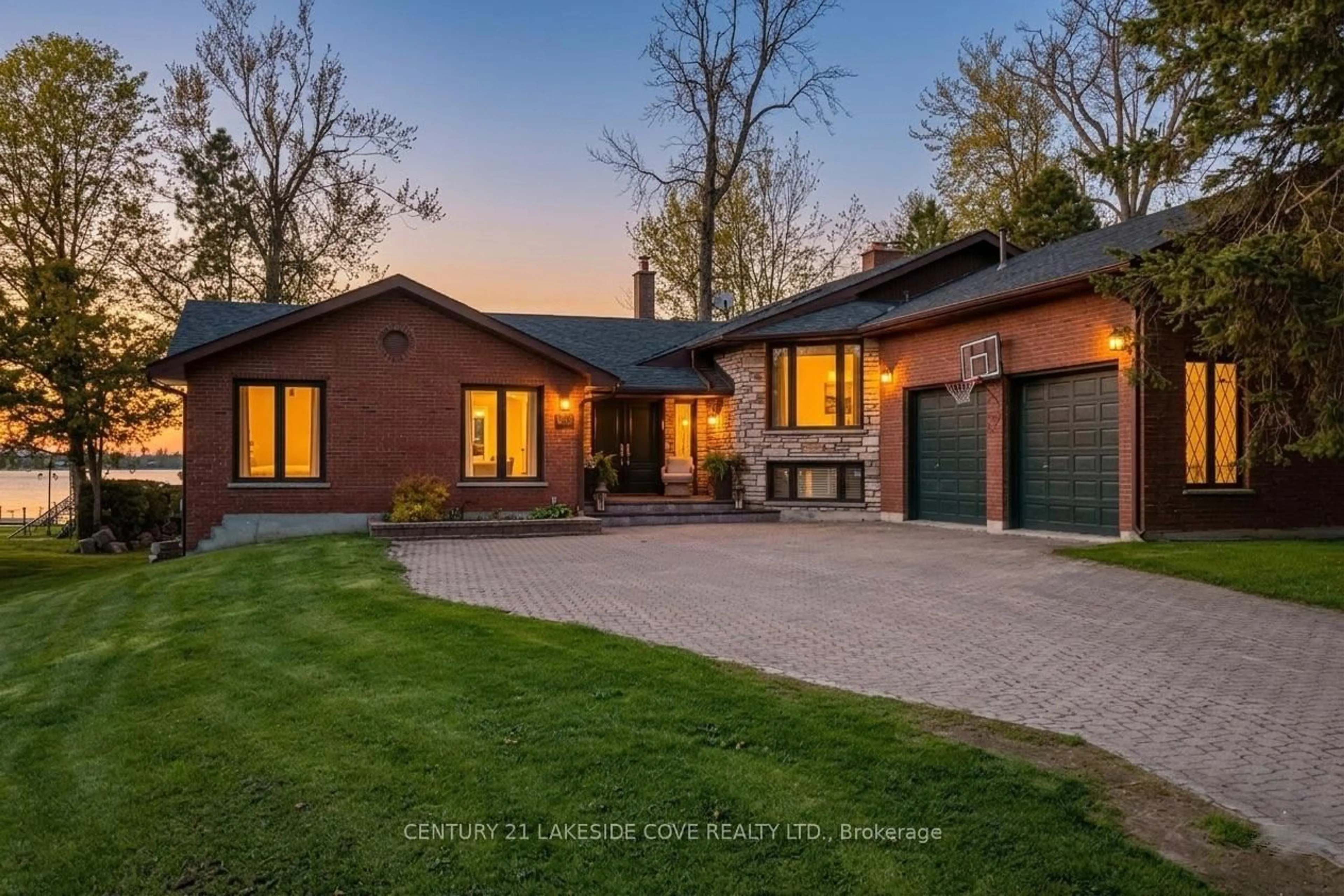 Home with brick exterior material, street for 16 Thicketwood Pl, Ramara Ontario L0K 1B0