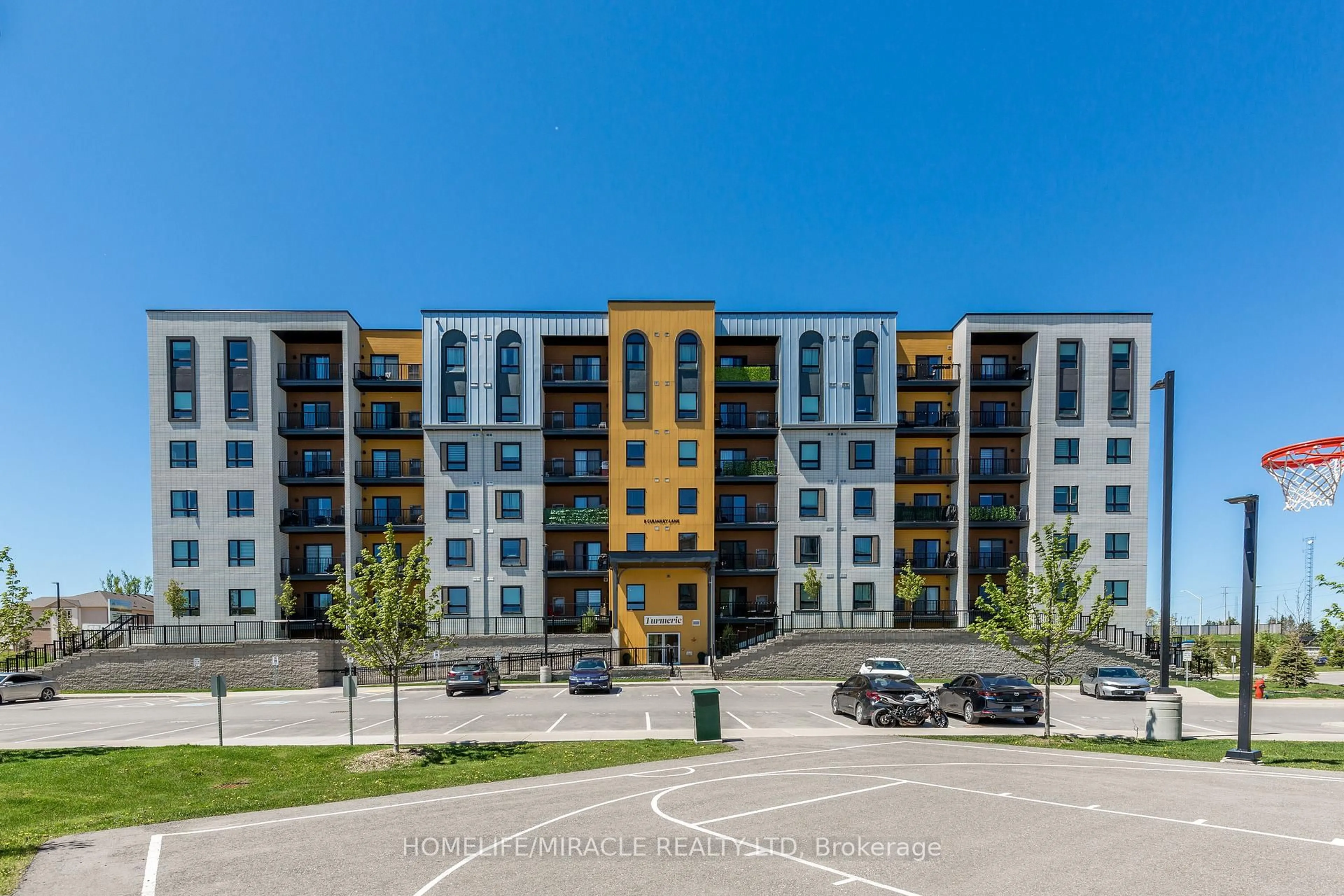 A pic from outside/outdoor area/front of a property/back of a property/a pic from drone, unknown for 8 Culinary Lane #207, Barrie Ontario L9J 0T2