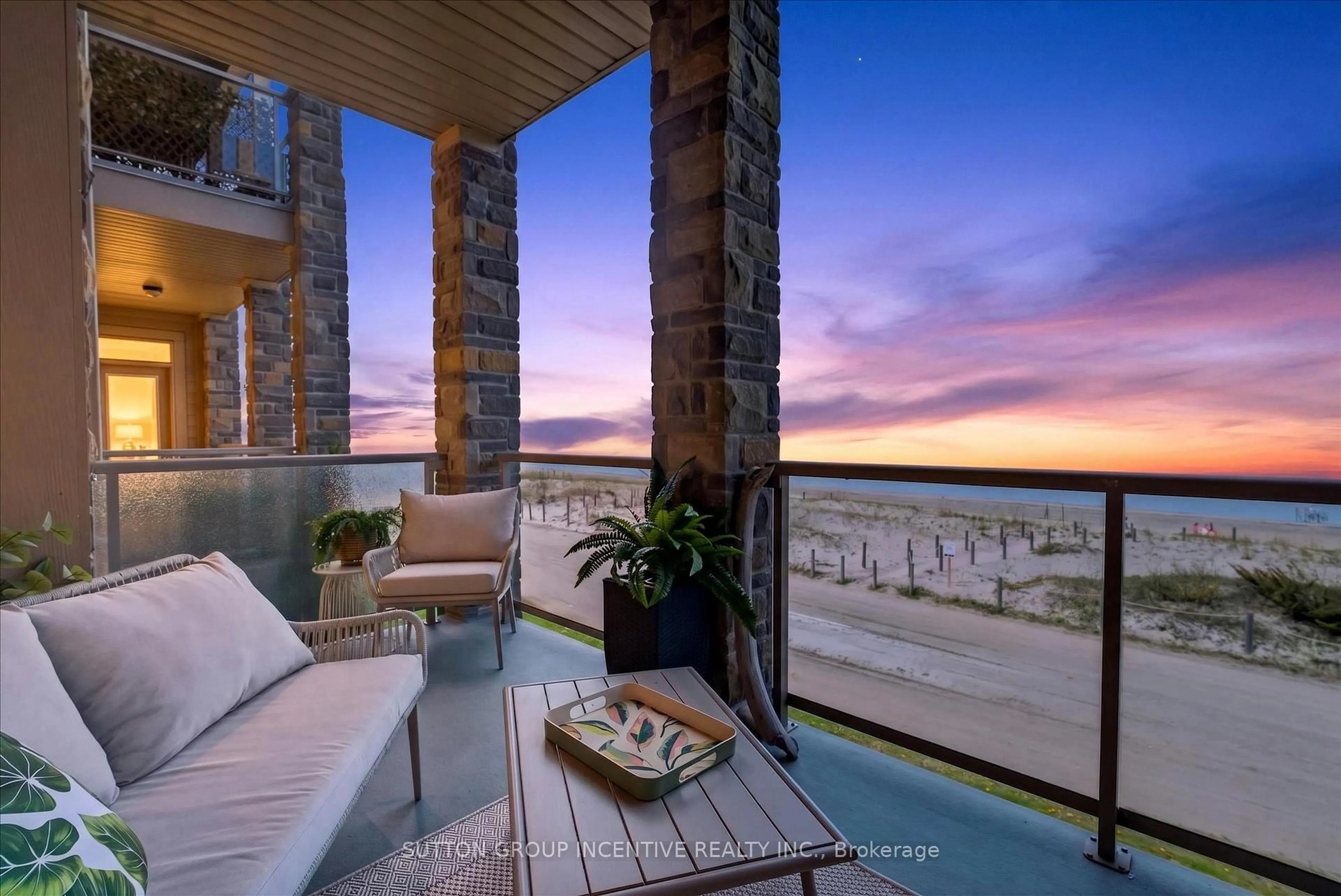 Patio, water/lake/river/ocean view for 764 River Rd #209, Wasaga Beach Ontario L9Z 2M7