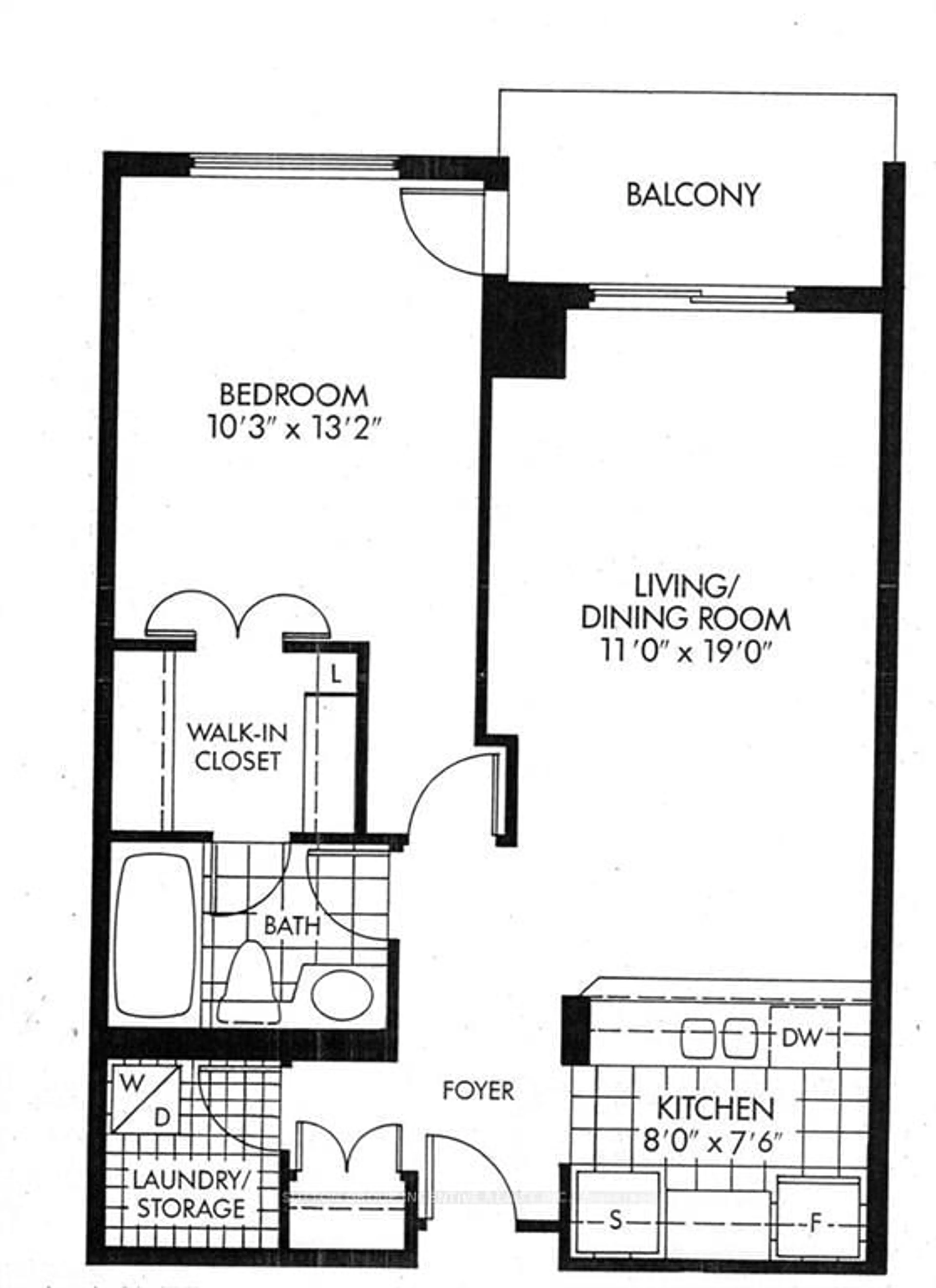 Floor plan for 75 Ellen St #905, Barrie Ontario L4N 7R6