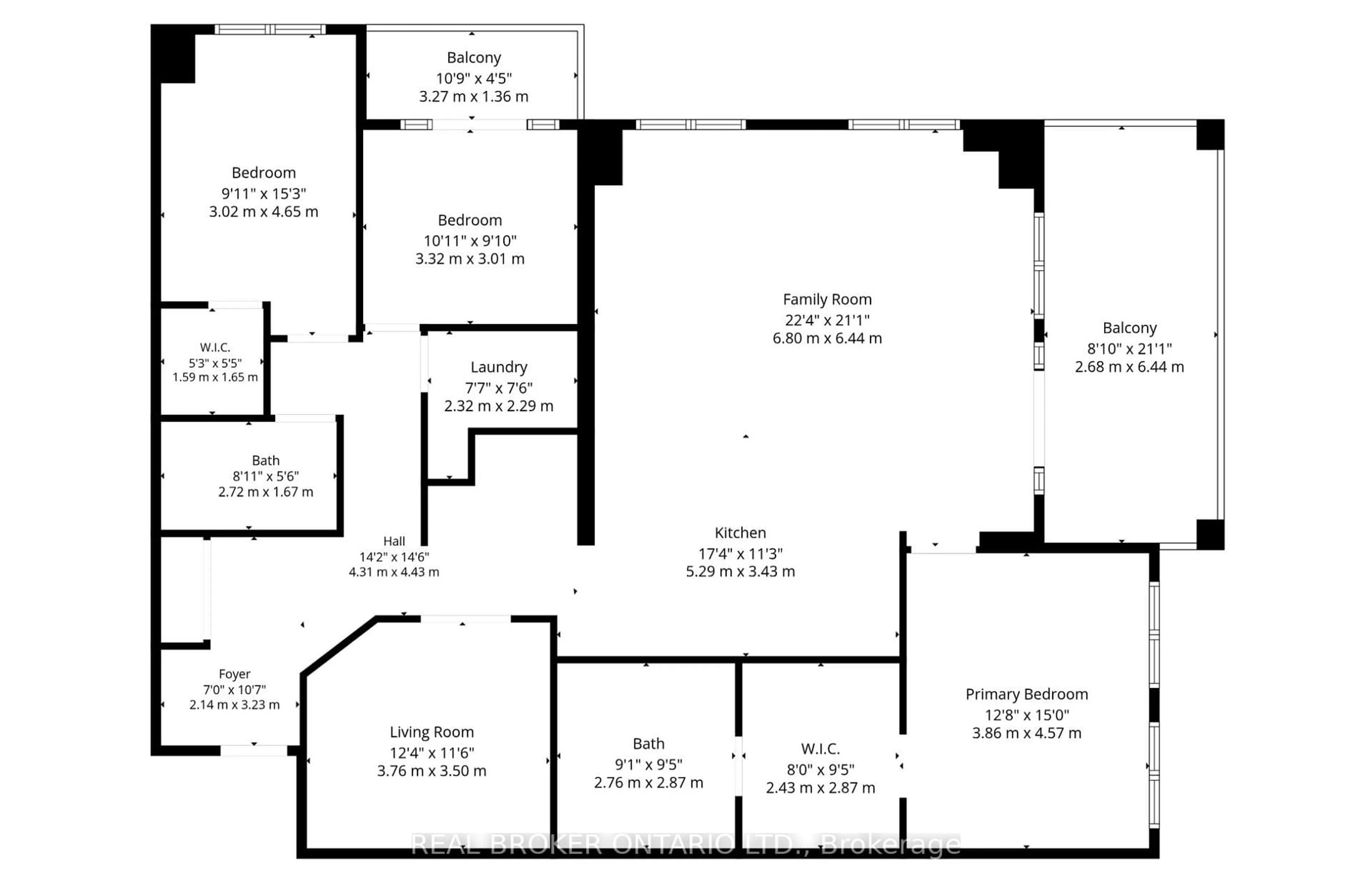 Floor plan for 90 Orchard Point Rd #207, Orillia Ontario L3V 8K4