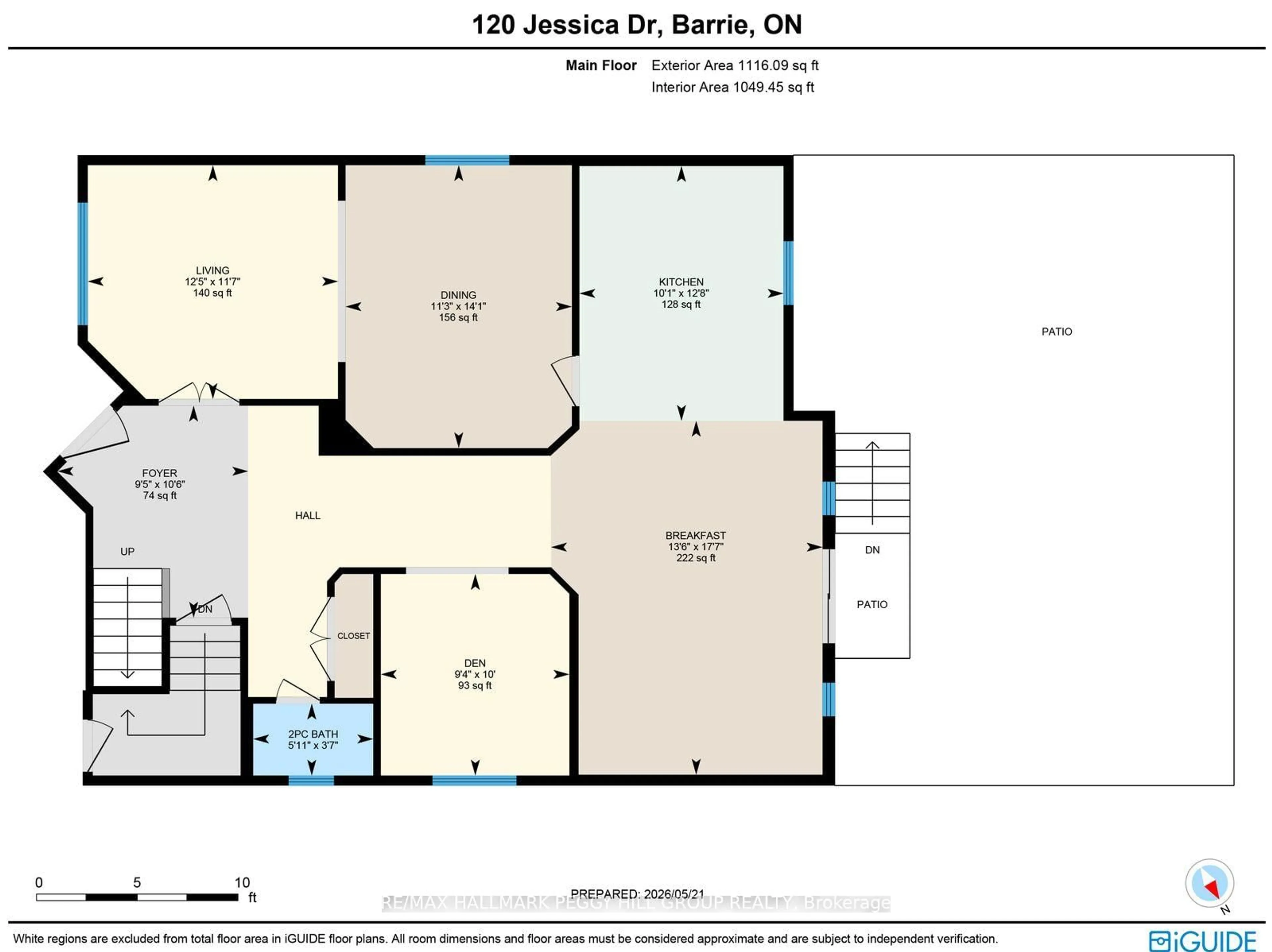 Floor plan for 120 Jessica Dr, Barrie Ontario L4N 5Z5