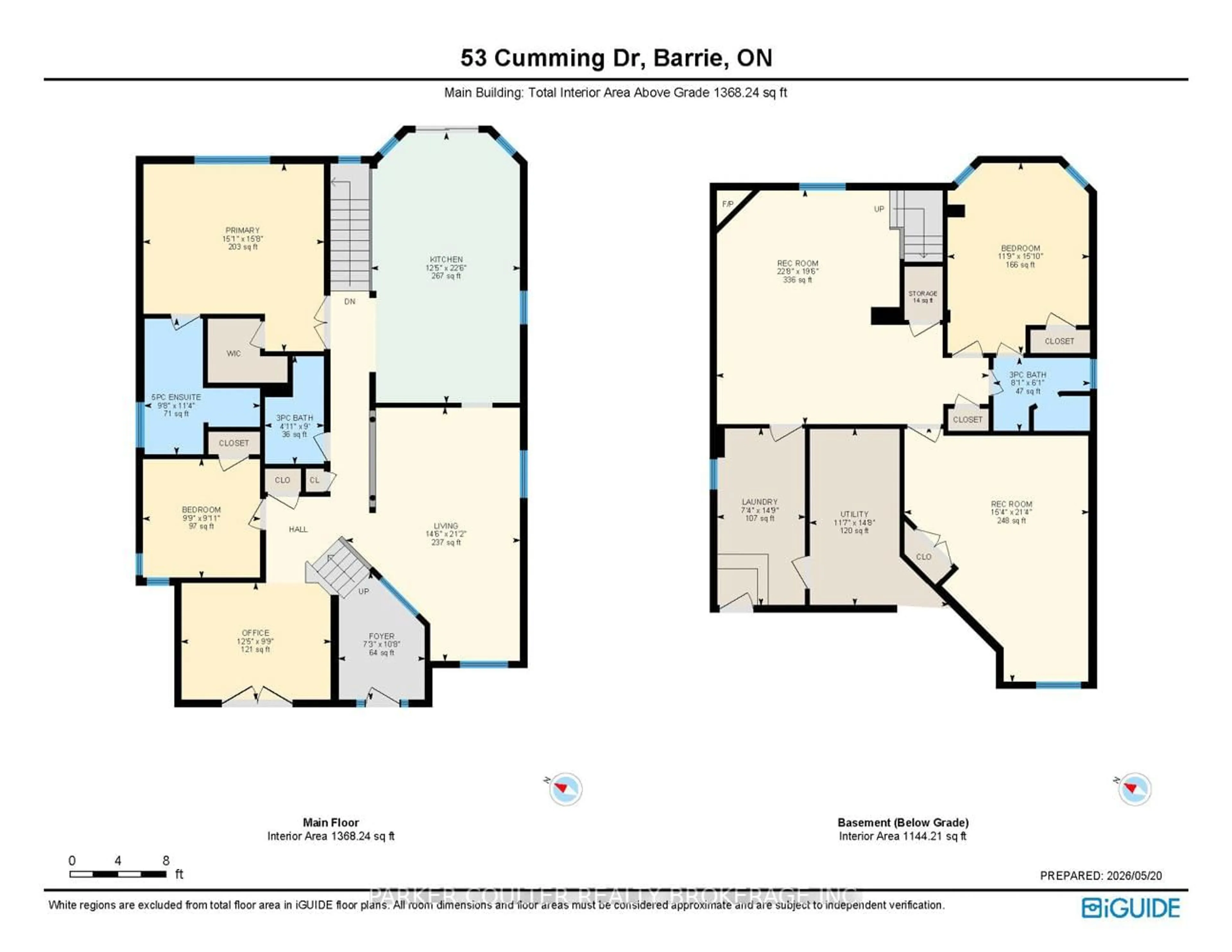 Floor plan for 53 Cumming Dr, Barrie Ontario L4N 0C5