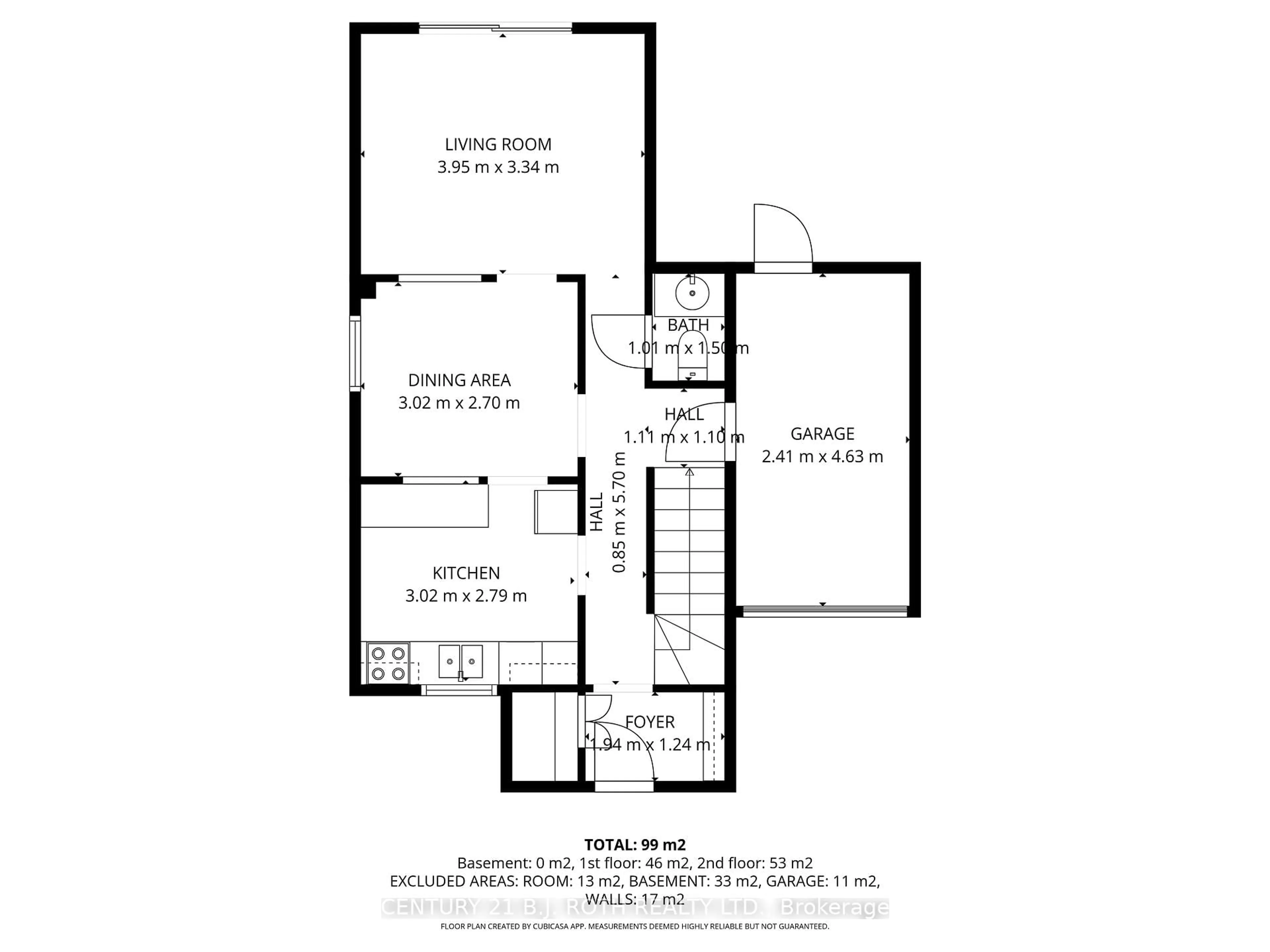 Floor plan for 109 Elizabeth St, Barrie Ontario L4N 6P2