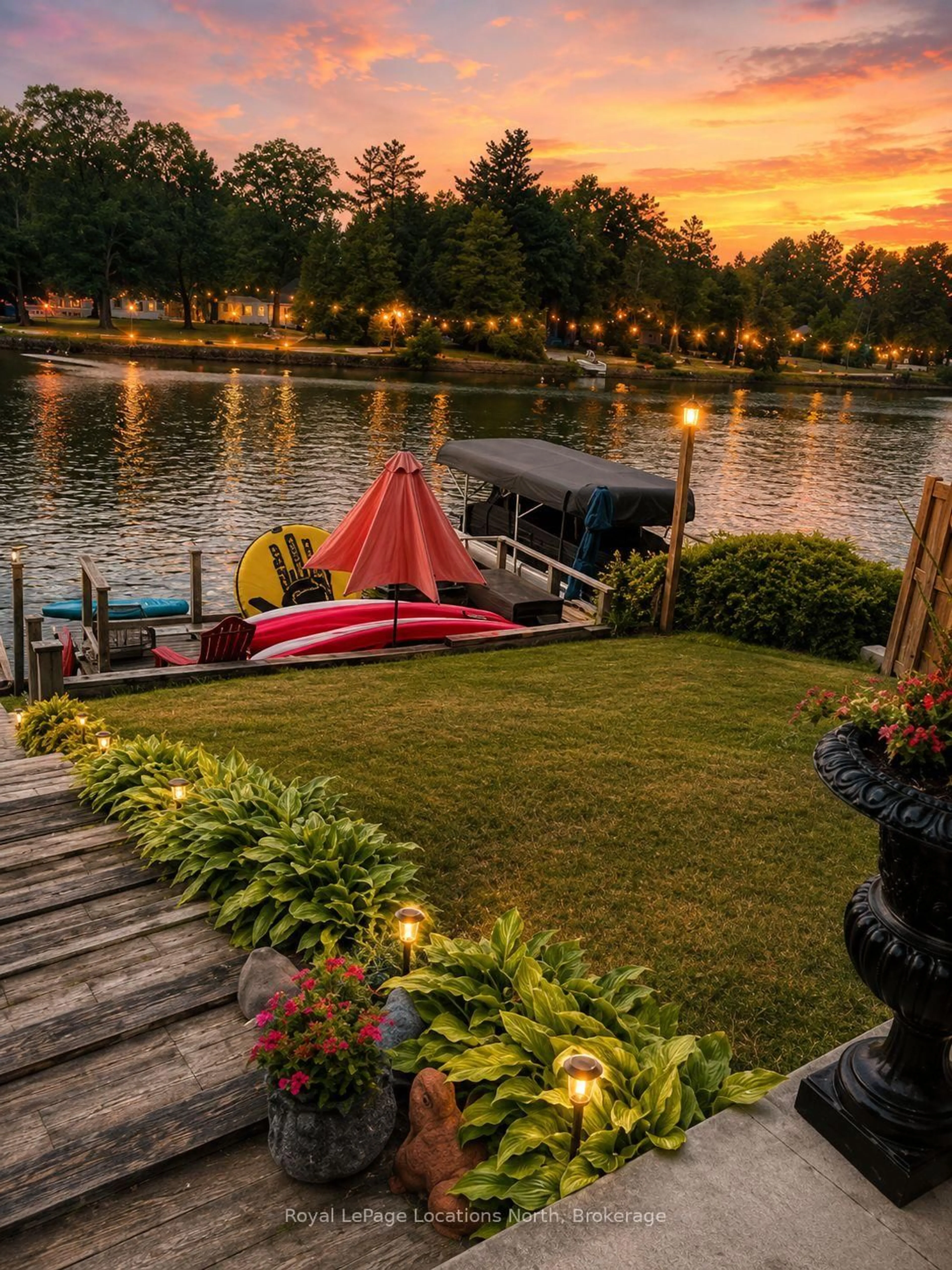 Patio, water/lake/river/ocean view for 1180 RIVER Rd, Wasaga Beach Ontario L9Z 2W7