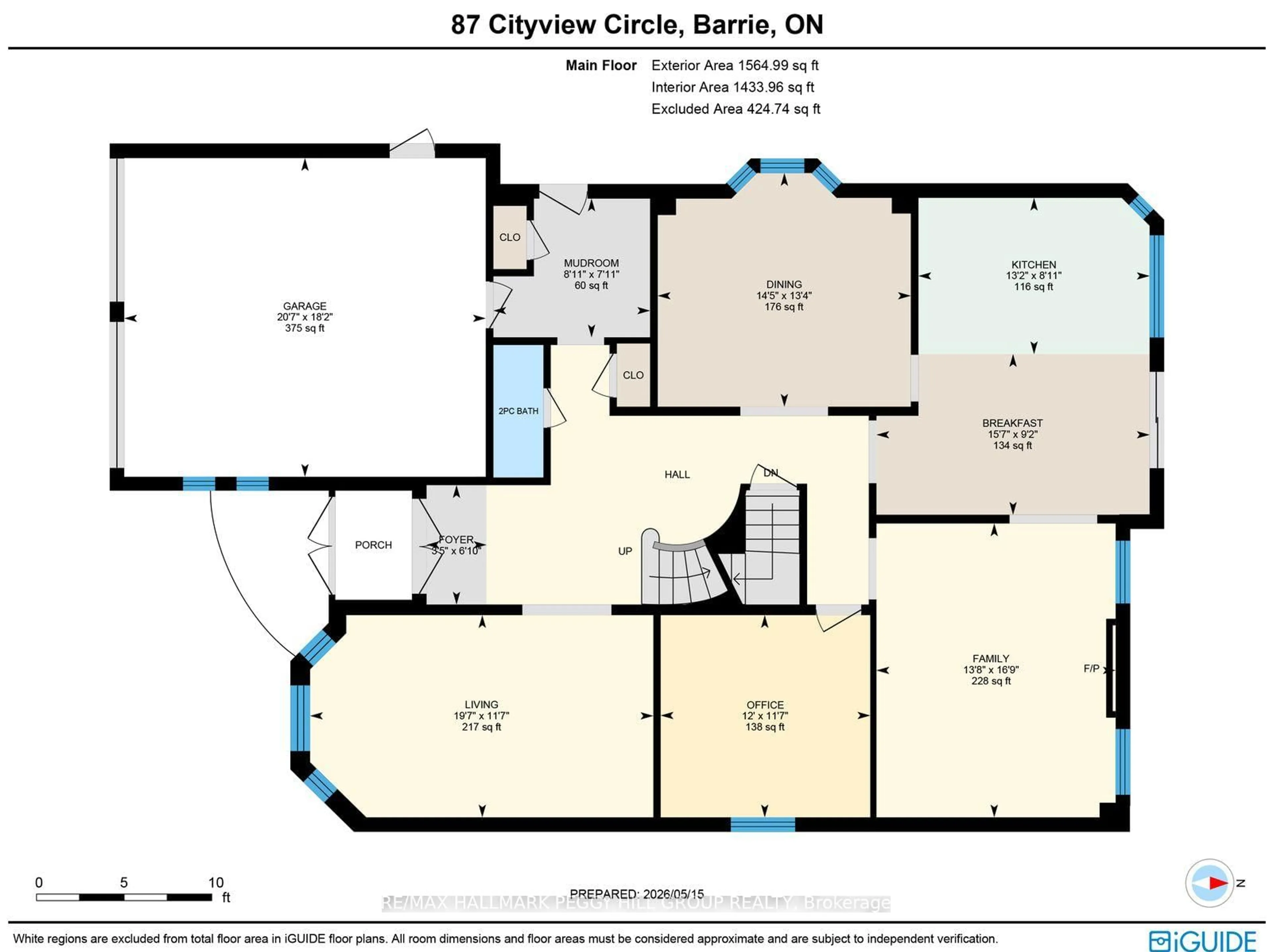 Floor plan for 87 Cityview Circ, Barrie Ontario L4N 7V1