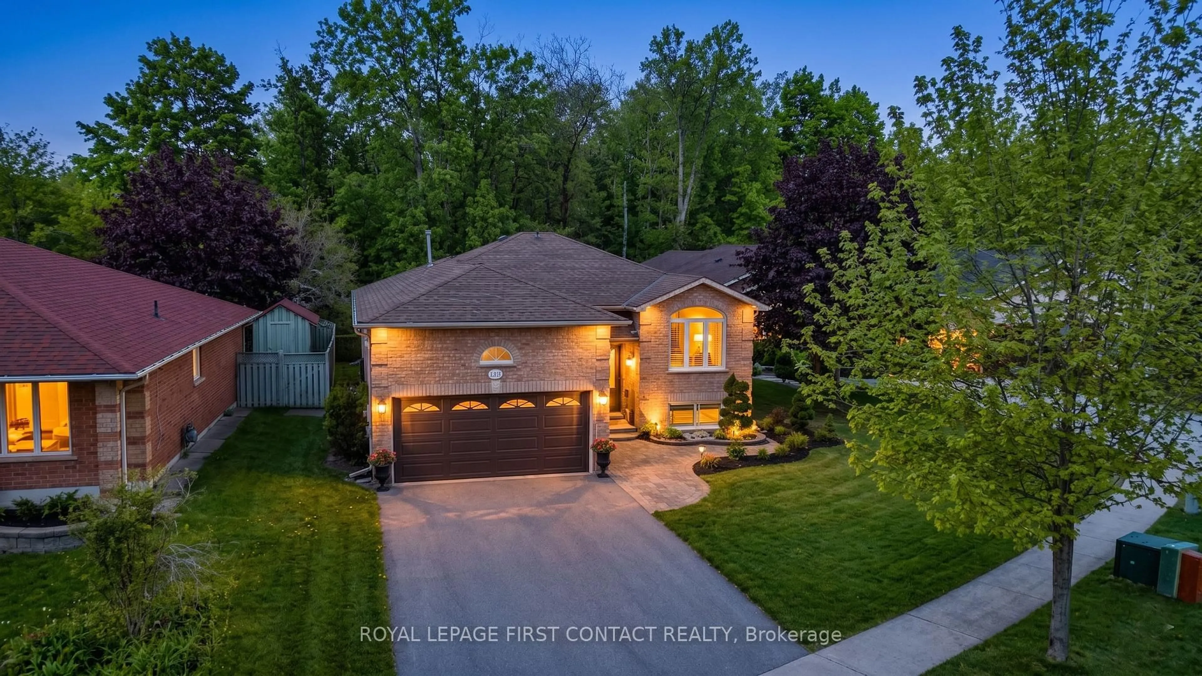 Home with brick exterior material, street for 163 Emms Dr, Barrie Ontario L4N 9N7