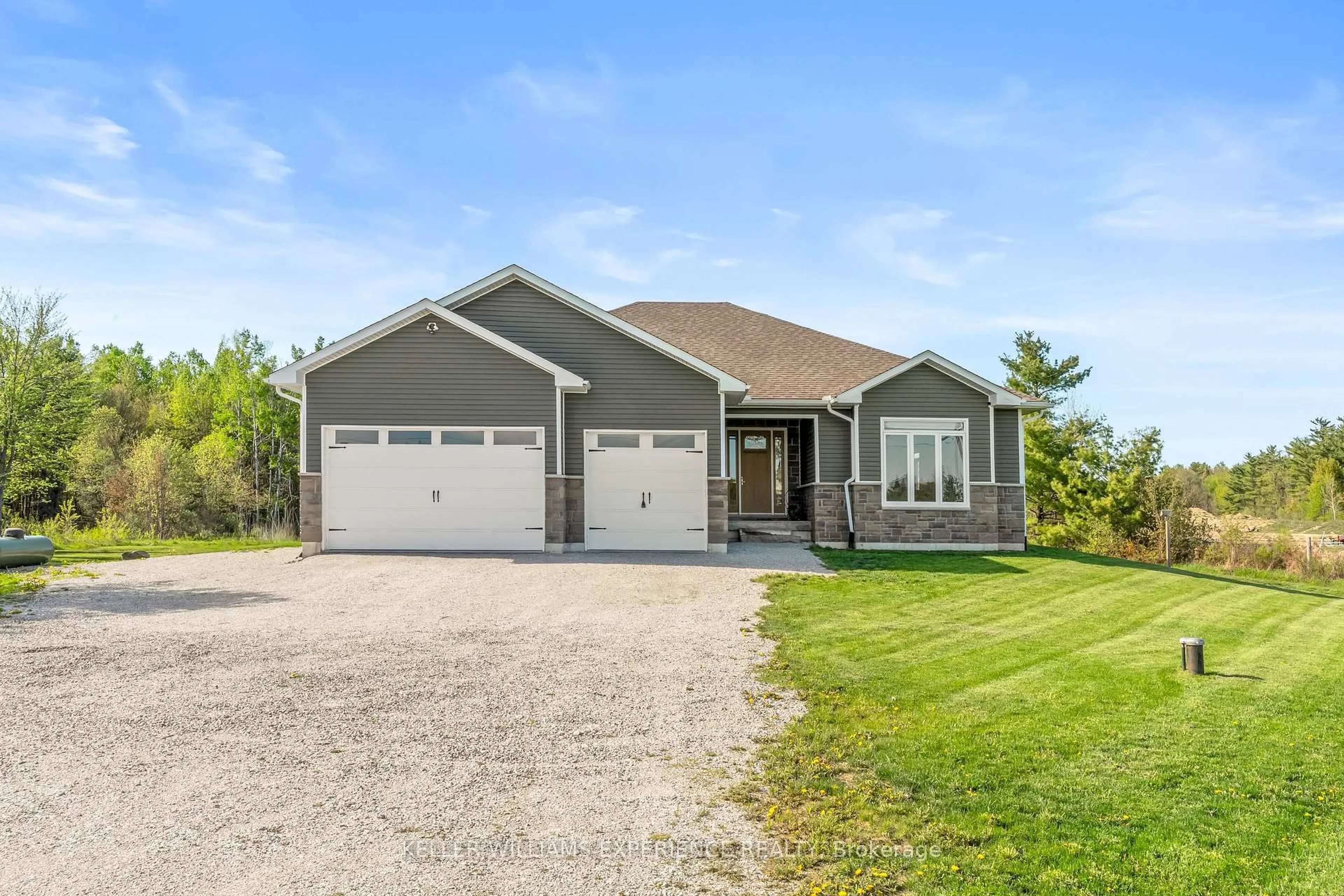 Home with vinyl exterior material, street for 1600 Concession M & N Rd, Ramara Ontario L0K 2B0