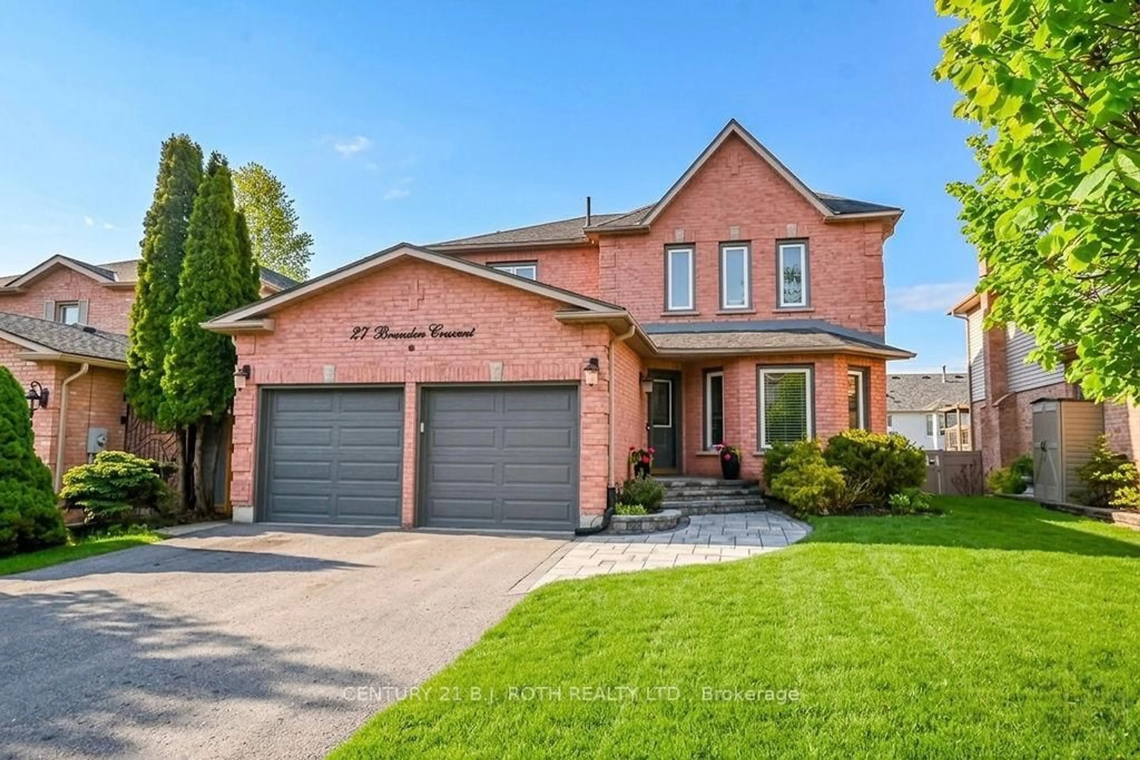 Home with brick exterior material, street for 27 BRANDON Cres, Orillia Ontario L3V 7P6