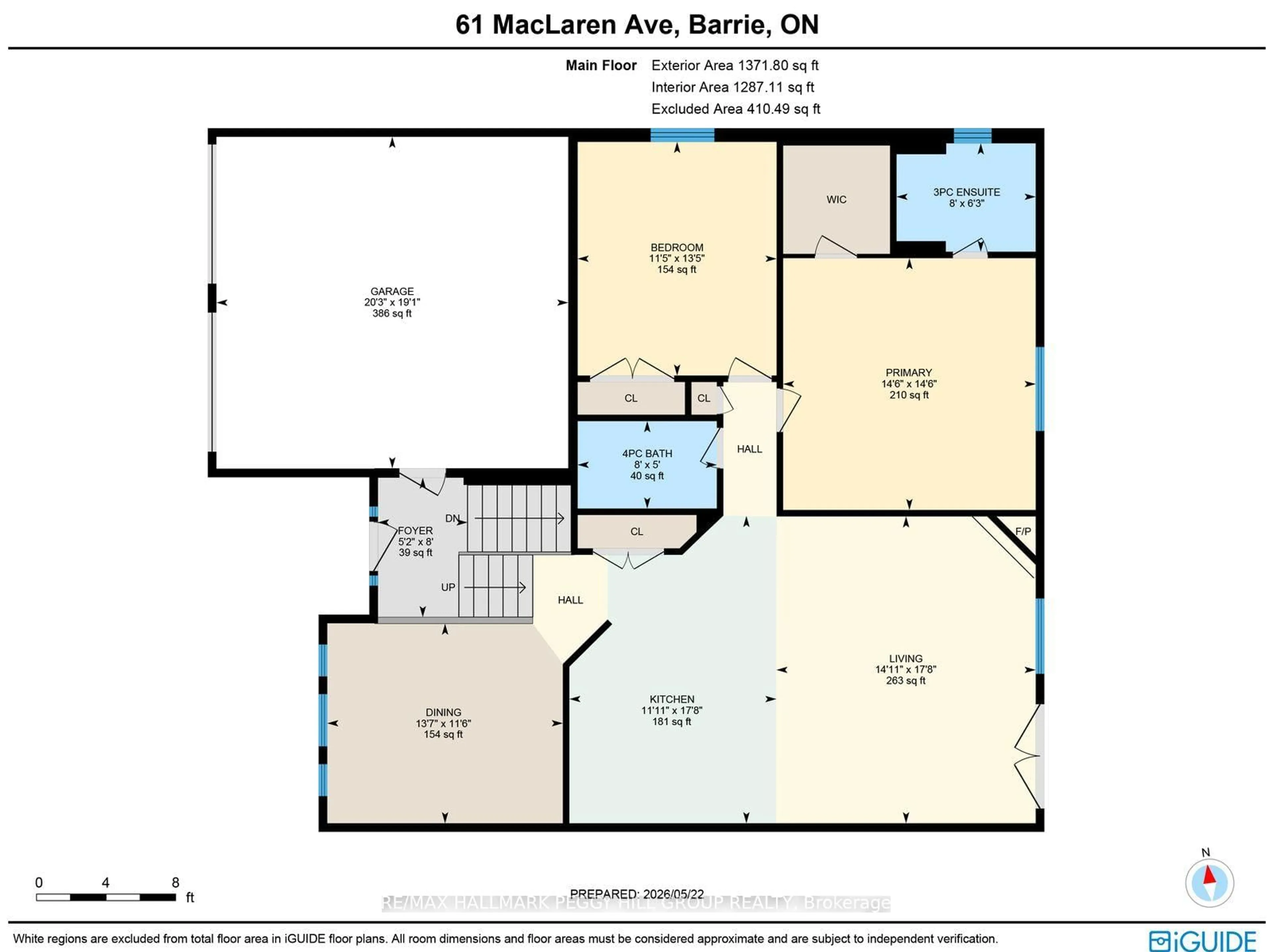 Floor plan for 61 Maclaren Ave, Barrie Ontario L4N 5T4