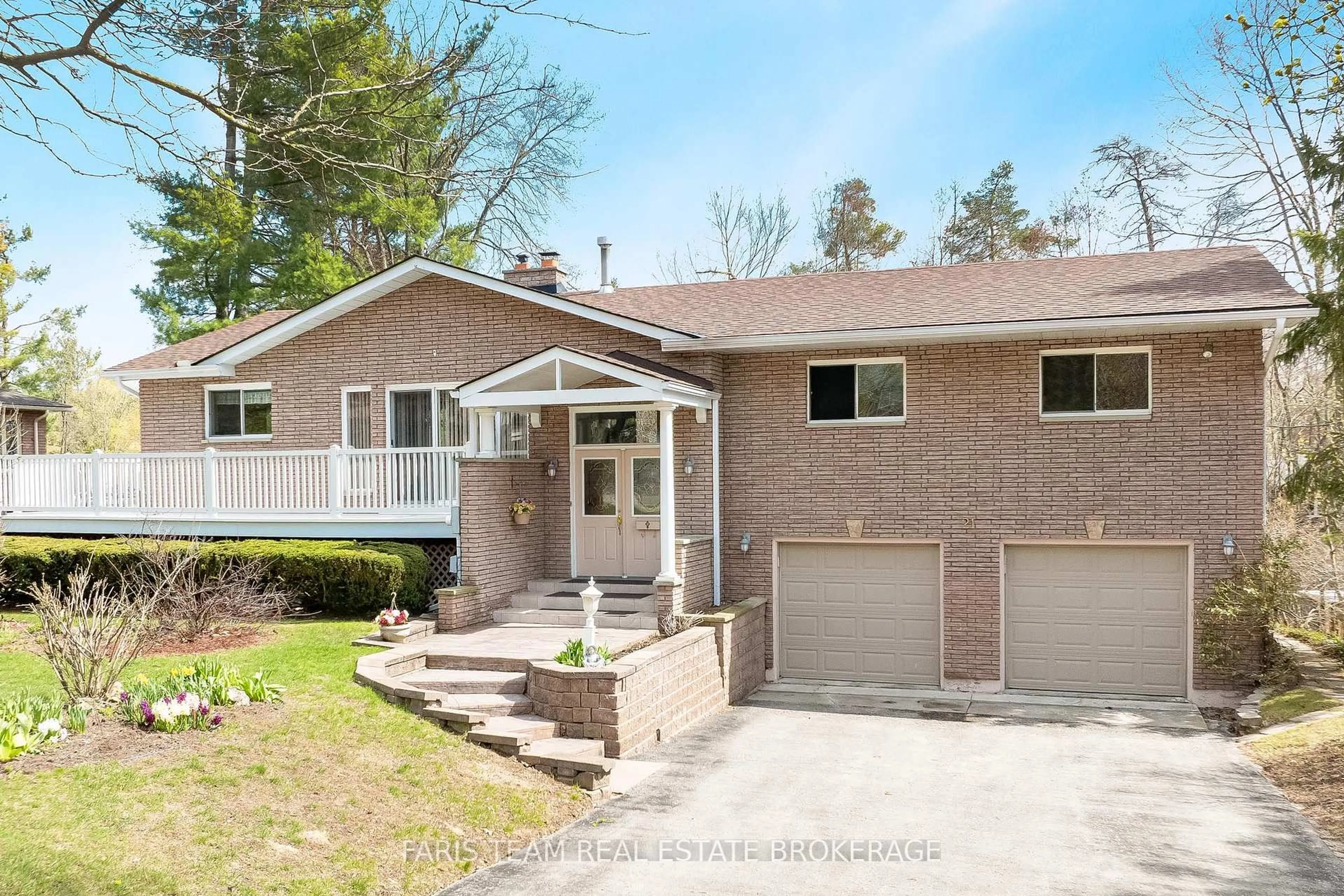 Home with brick exterior material, street for 21 Pooles Rd, Springwater Ontario L9X 0P5