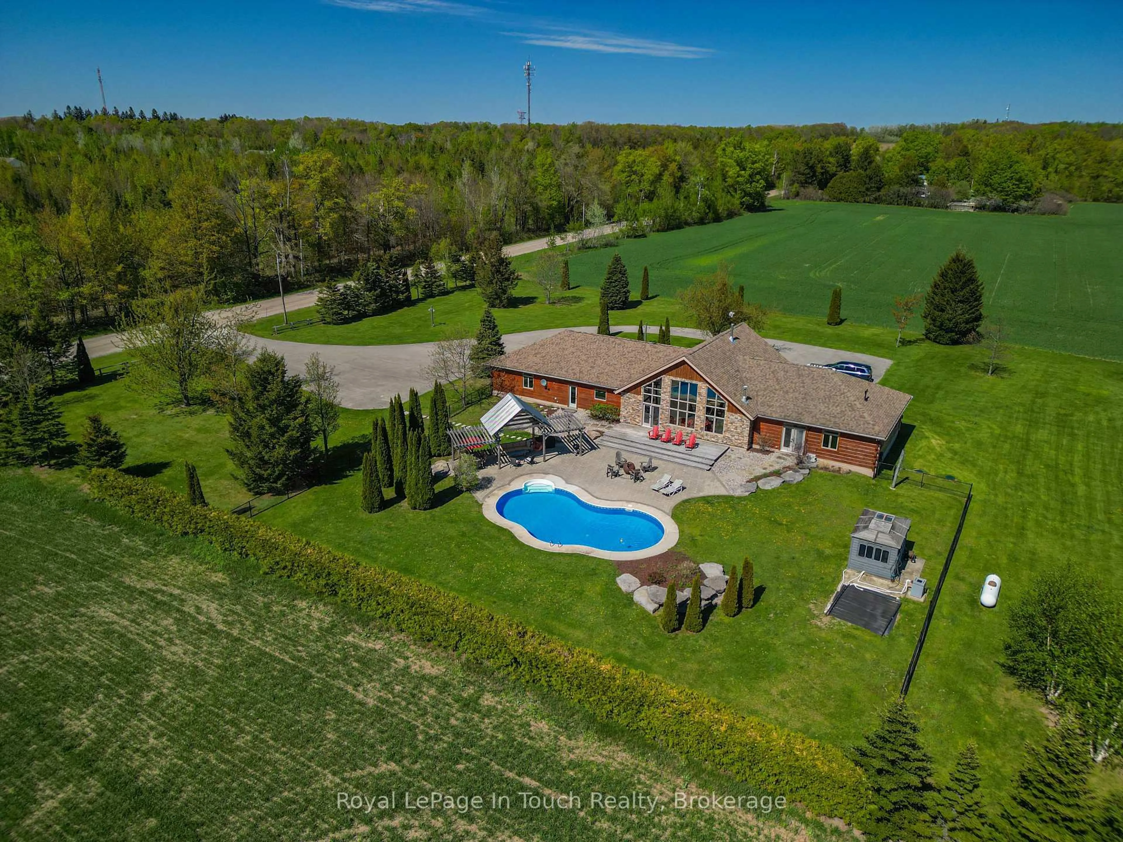 A pic from outside/outdoor area/front of a property/back of a property/a pic from drone, water/lake/river/ocean view for 79 Old School House Rd, Tiny Ontario L0L 2J0