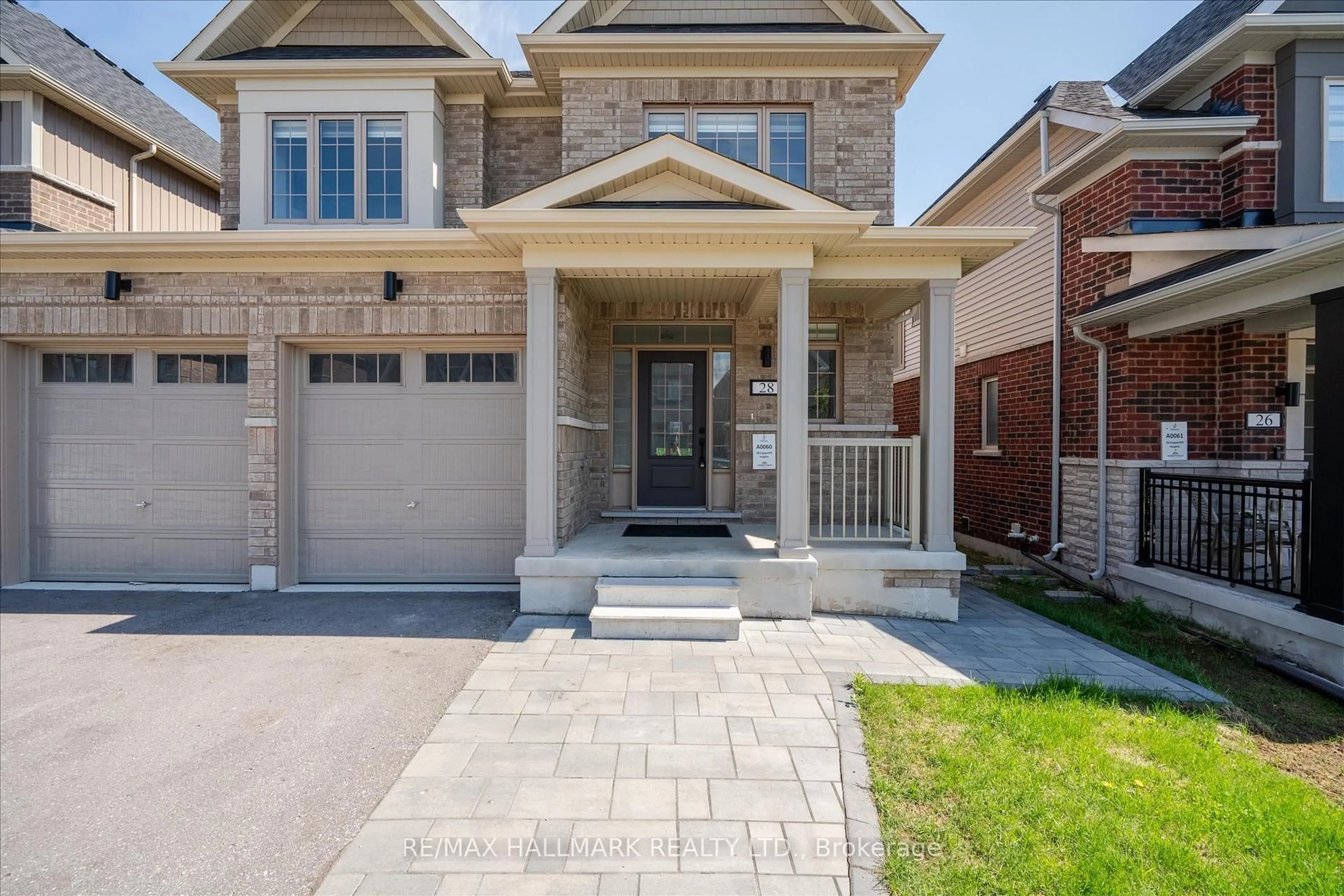 Home with brick exterior material, street for 28 Copperhill Hts, Barrie Ontario L9J 0L1