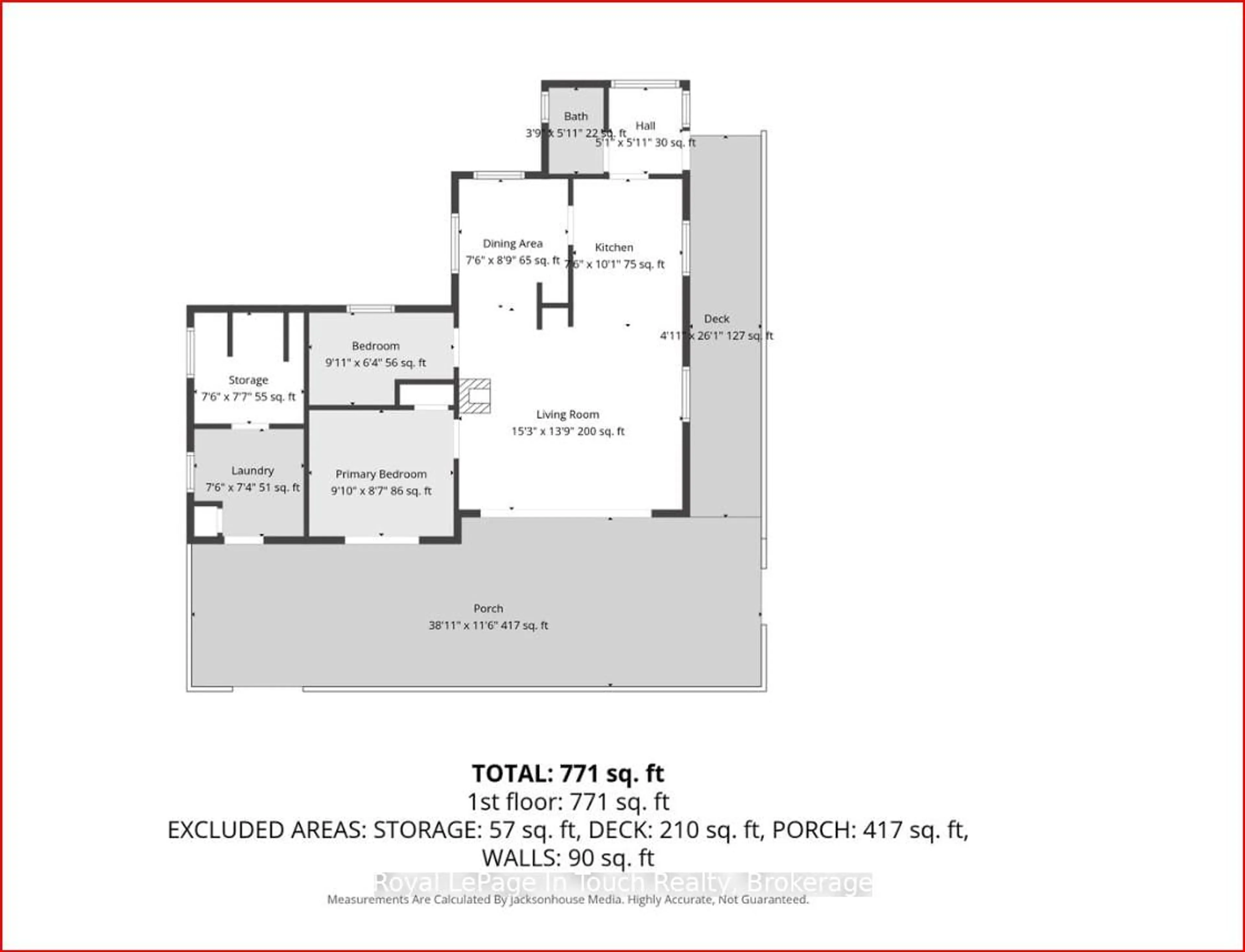 Floor plan for 2910 MacLean Lake North Shore Rd, Severn Ontario L0K 1E0