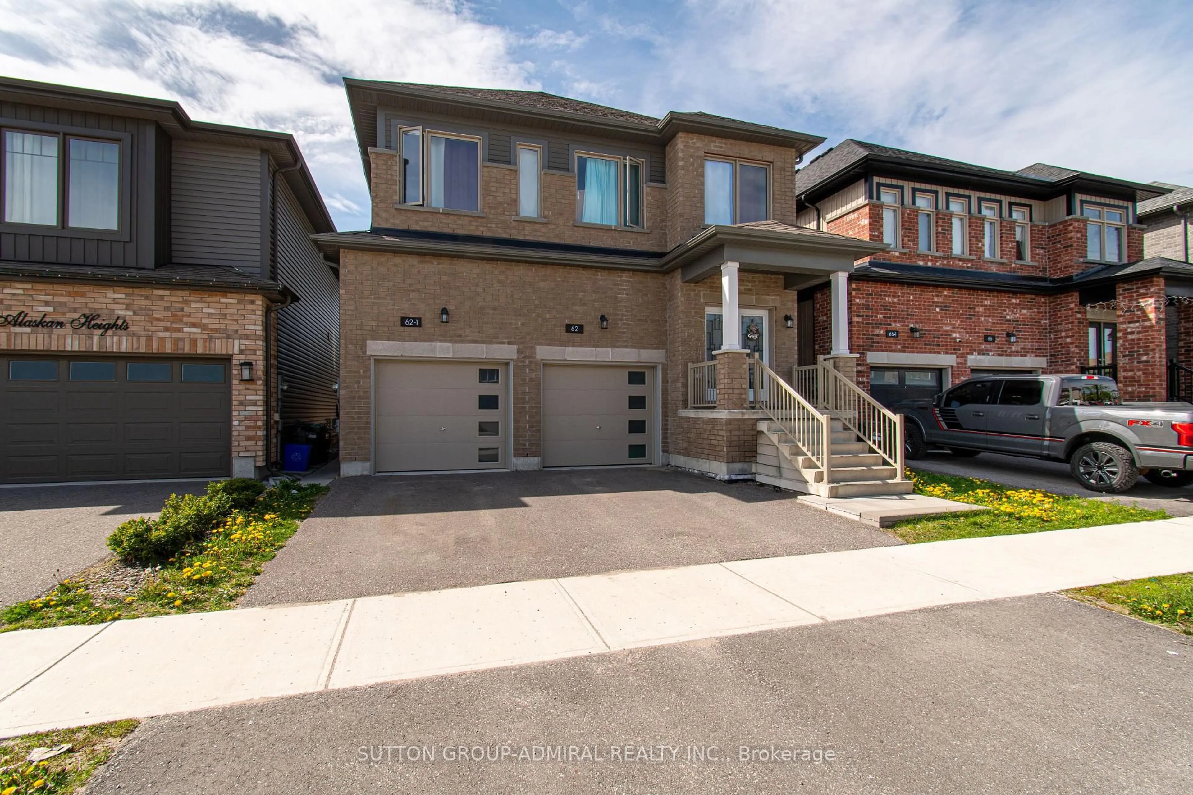 Home with brick exterior material, street for 62 Alaskan Hts #1-2, Barrie Ontario L9J 0H9