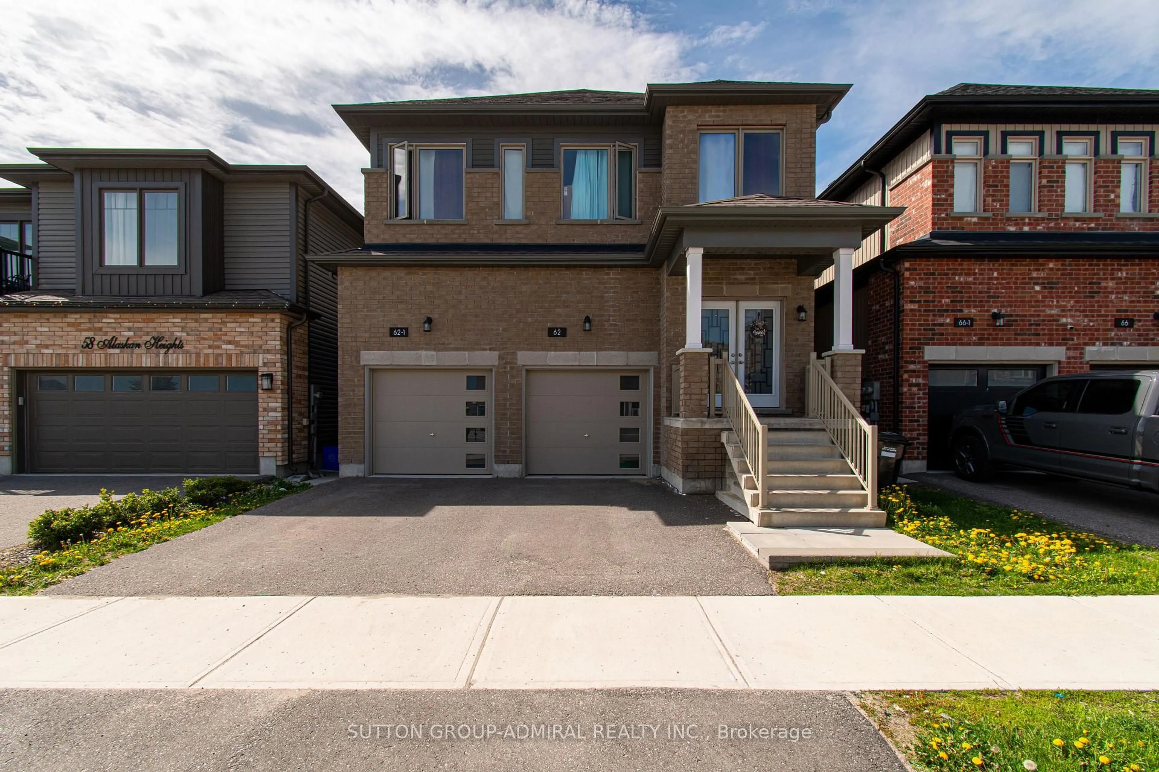 Home with brick exterior material, street for 62 Alaskan Hts #1-2, Barrie Ontario L9J 0H9