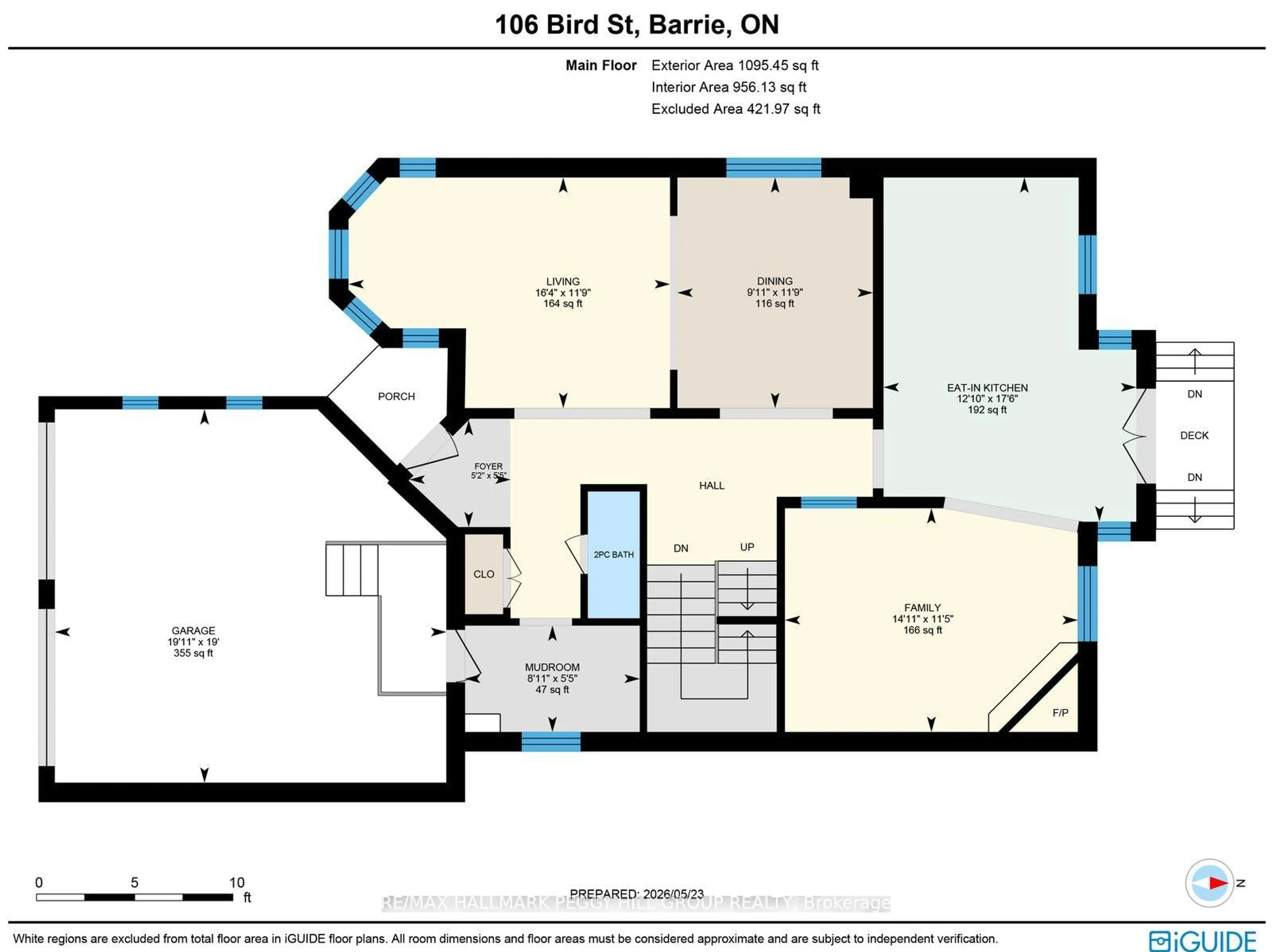 Floor plan for 106 Bird St, Barrie Ontario L4N 0W6