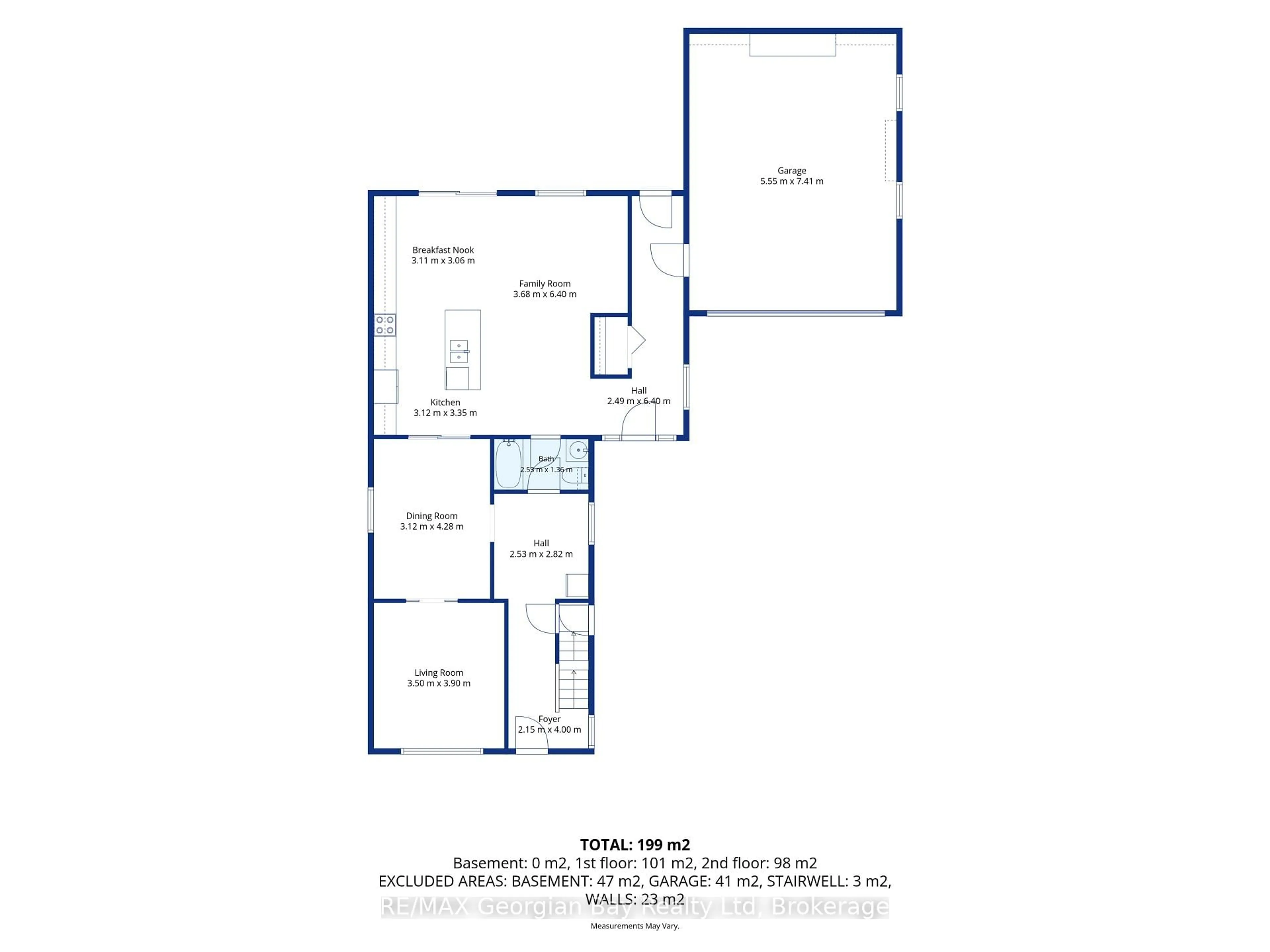 Floor plan for 344 Fourth St, Midland Ontario L4R 3T8