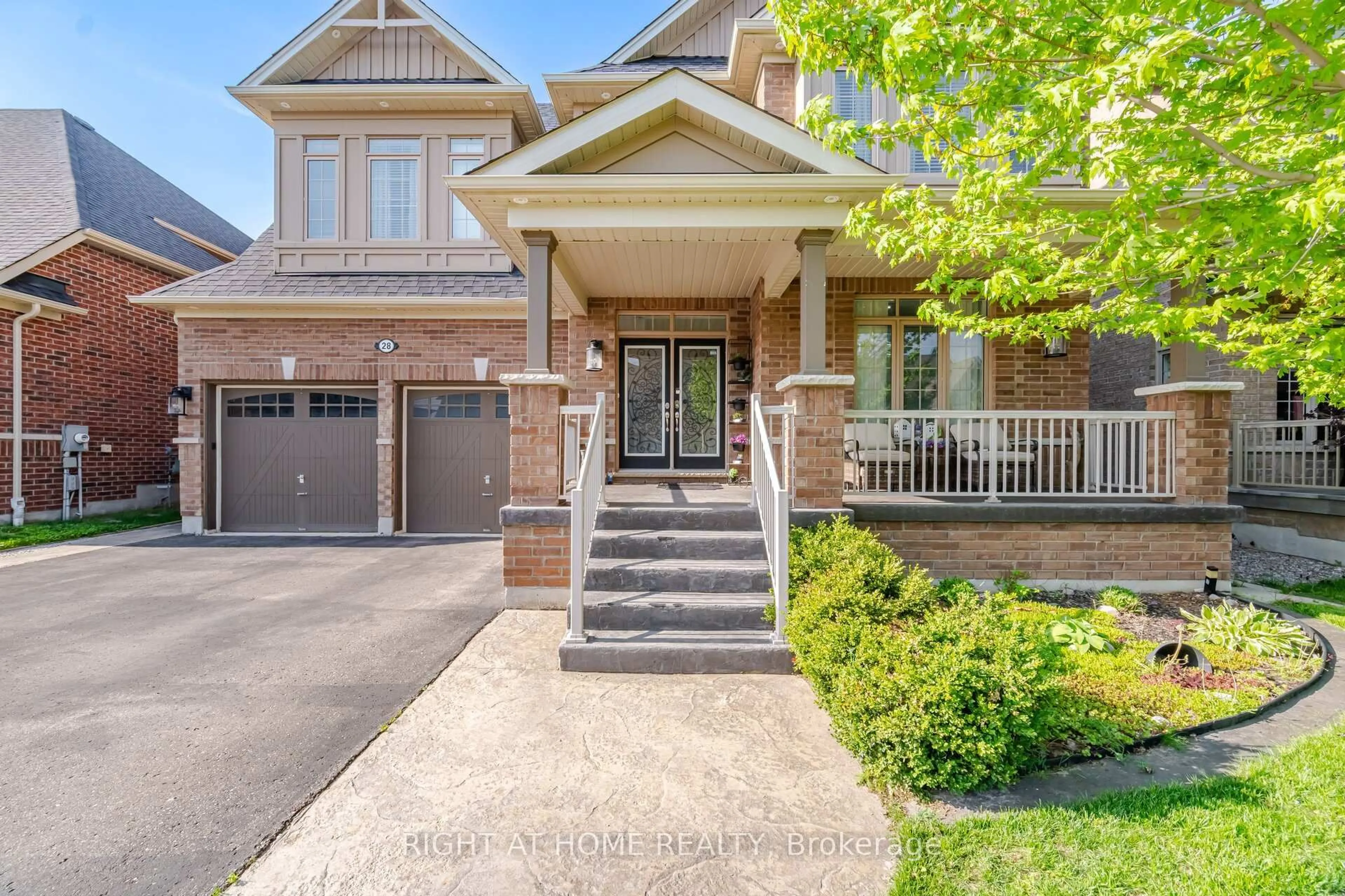 Home with brick exterior material, street for 28 Marks Rd, Springwater Ontario L9X 0S5