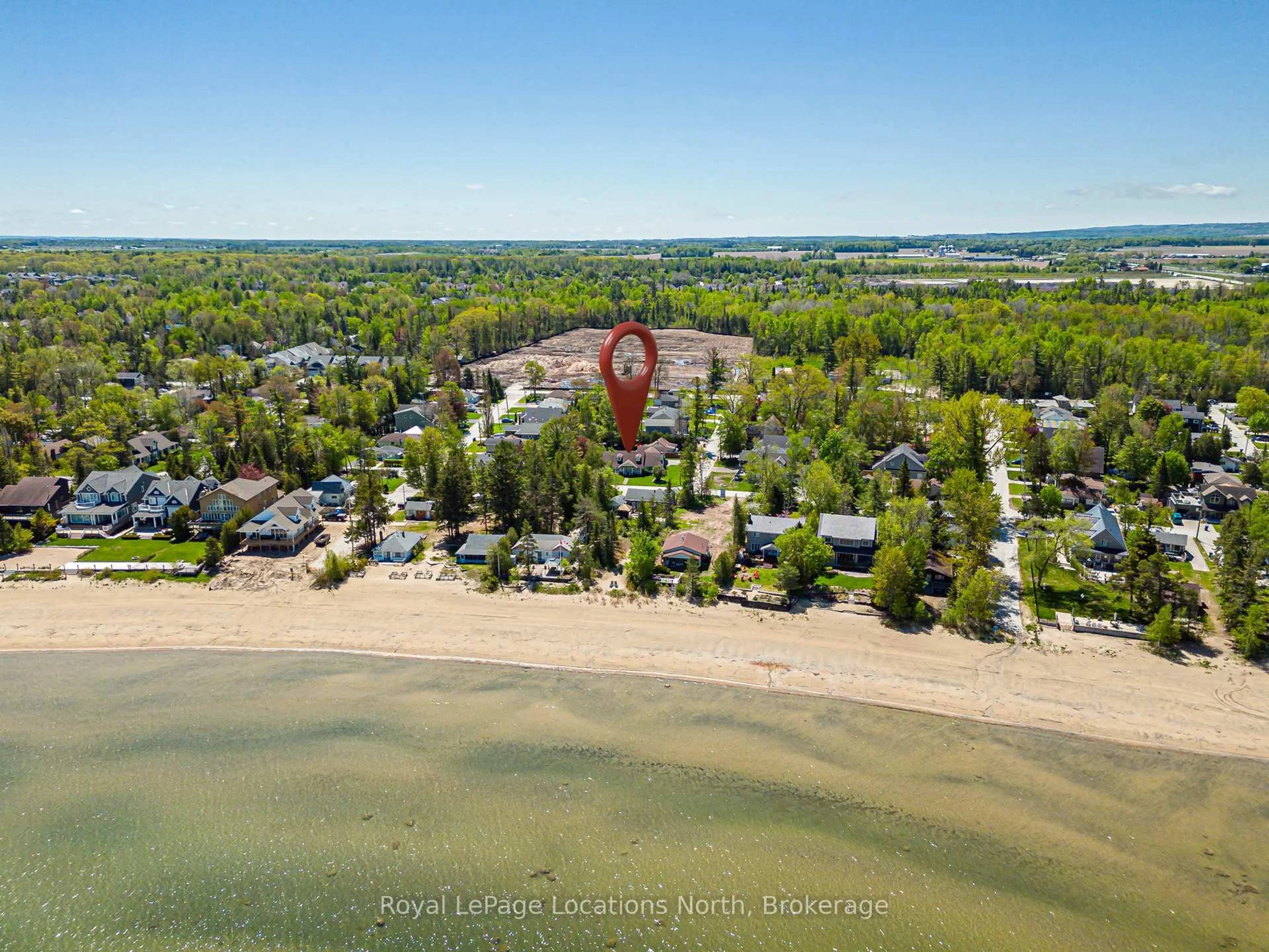 A pic from outside/outdoor area/front of a property/back of a property/a pic from drone, water/lake/river/ocean view for 1857 Shore Lane, Wasaga Beach Ontario L9Z 1V2