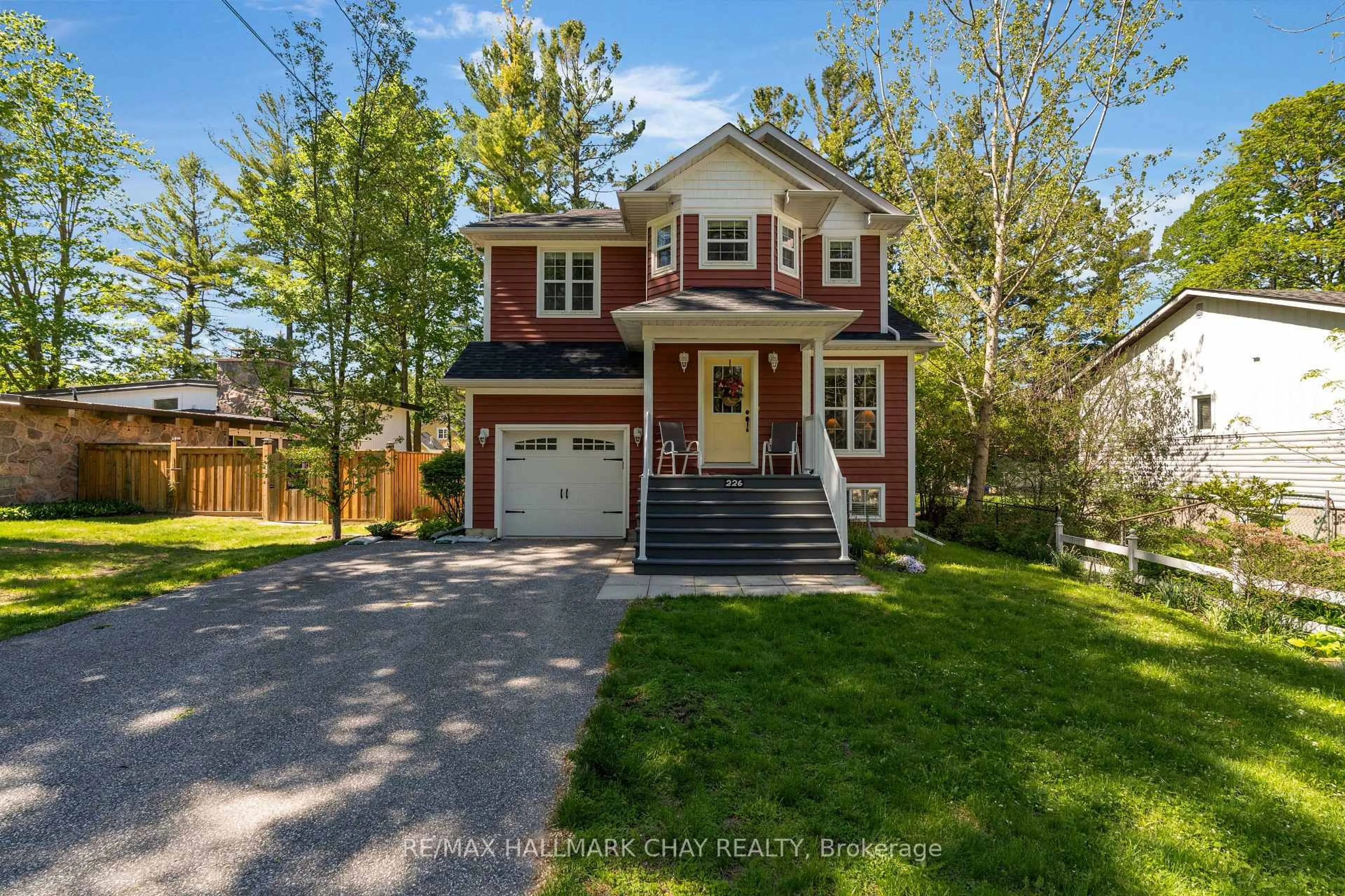 Home with vinyl exterior material, street for 226 McCrea Dr, Clearview Ontario L0M 1S0
