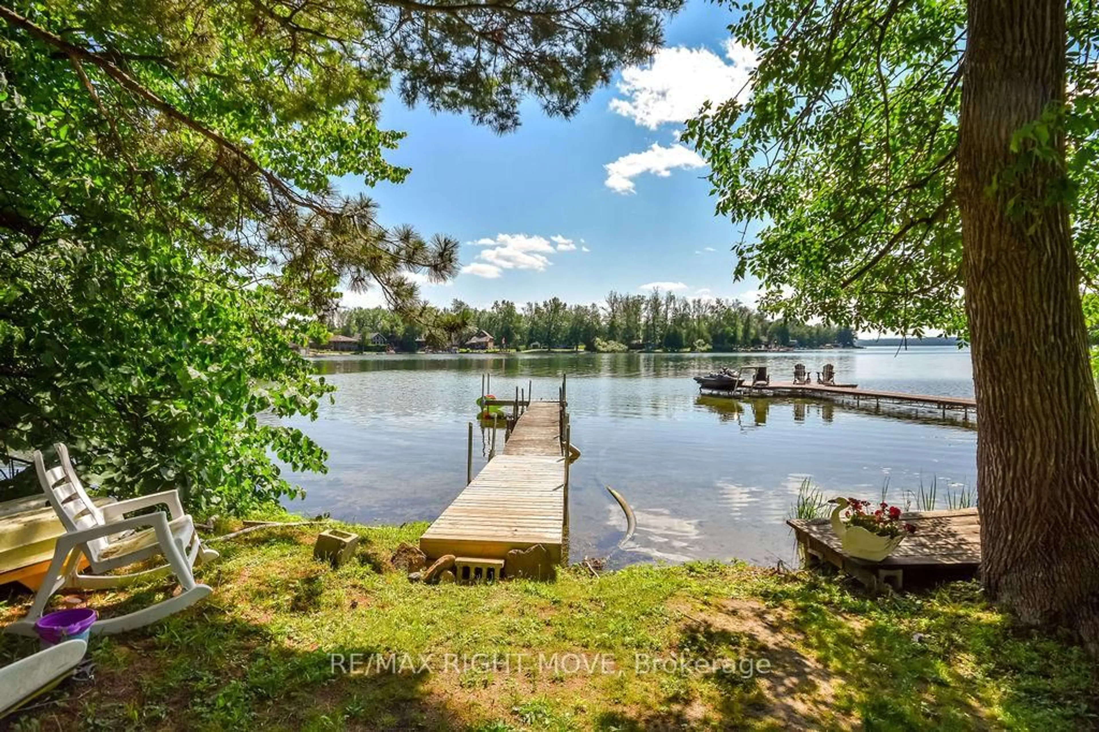 Patio, water/lake/river/ocean view for 6896 Pentland Lane, Ramara Ontario L0K 2B0