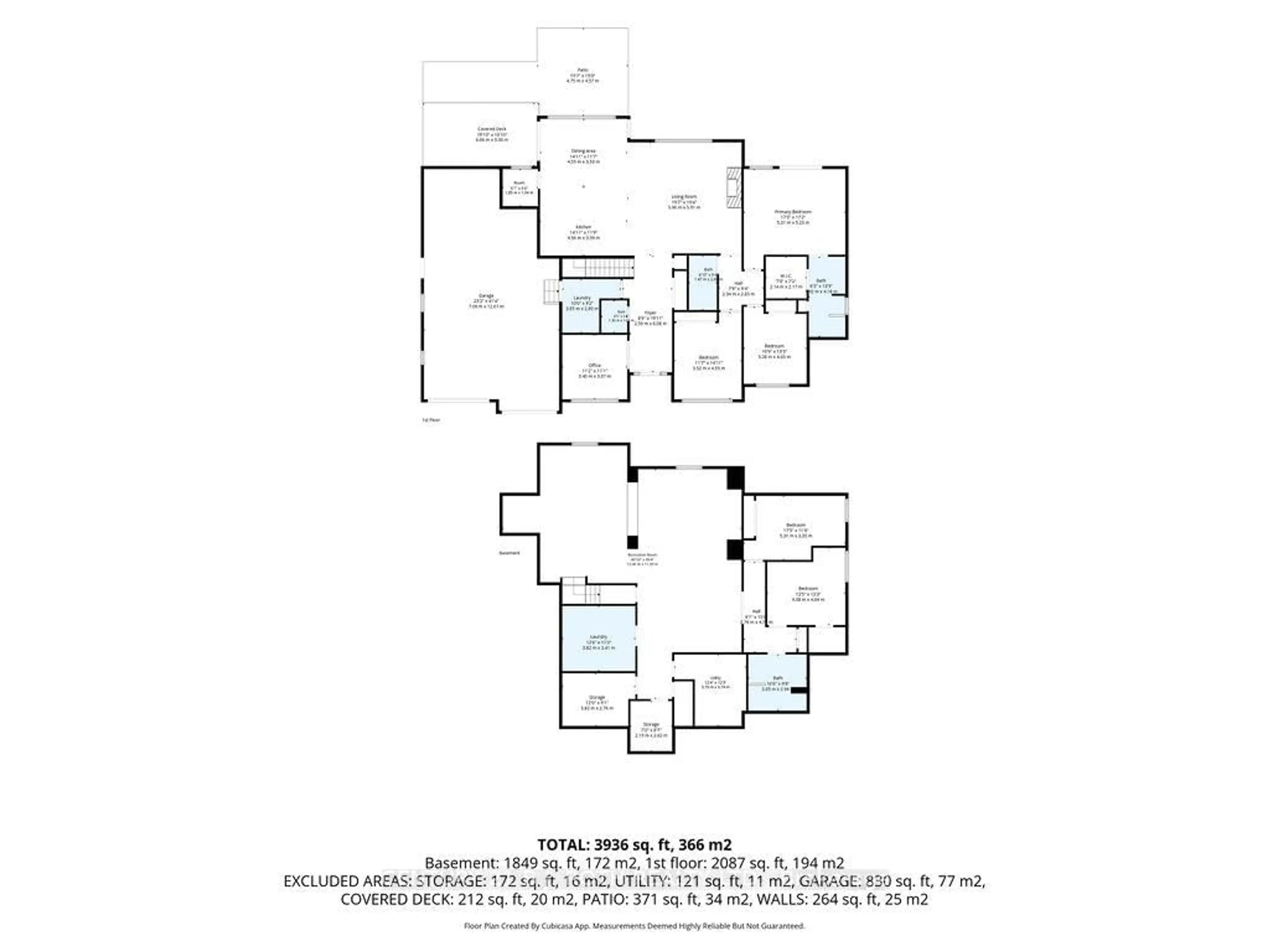 Floor plan for 33 Reilly's Ru, Springwater Ontario L0L 1Y3