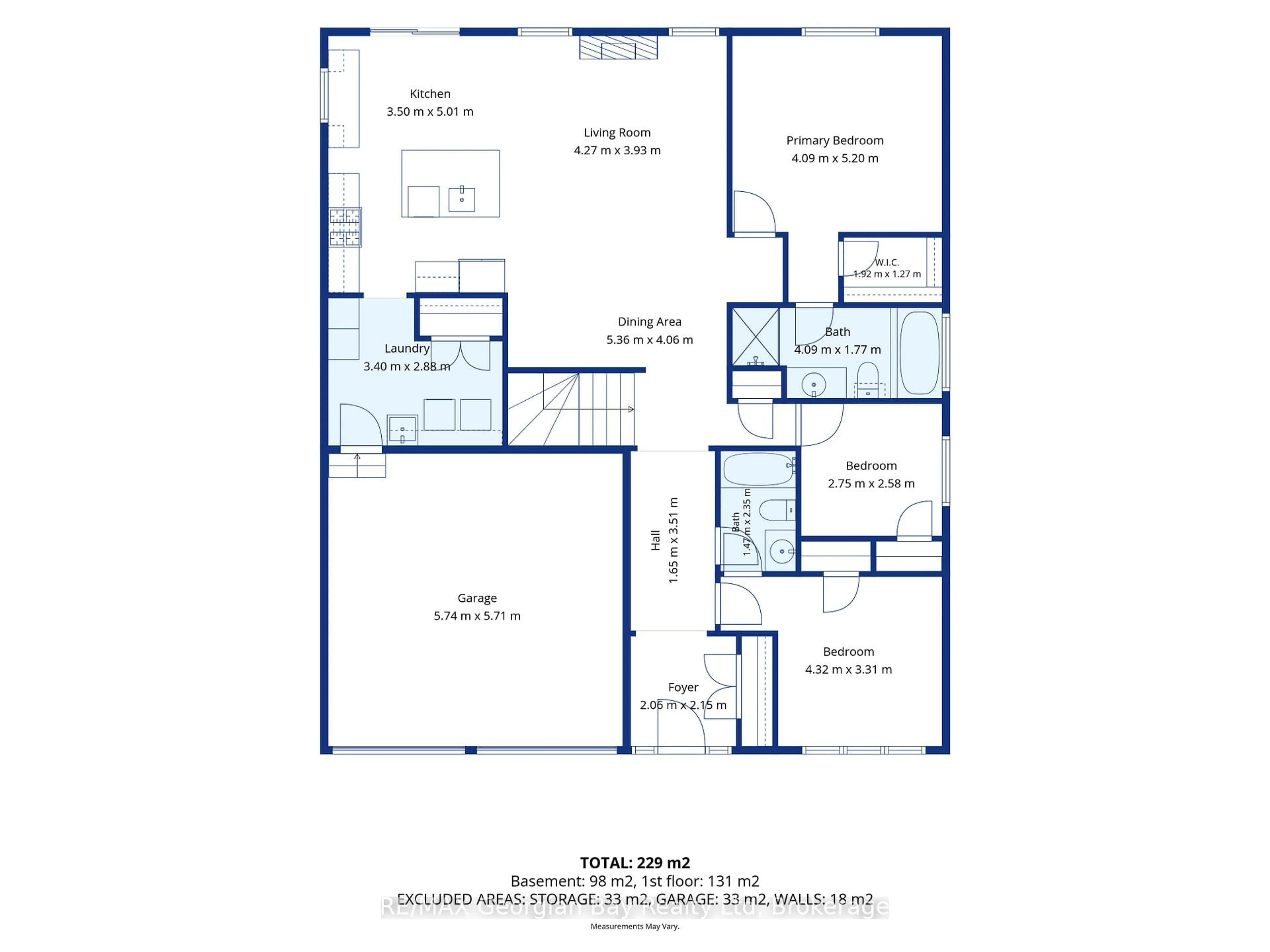 Floor plan for 615 Bayport Blvd, Midland Ontario L4R 0C7