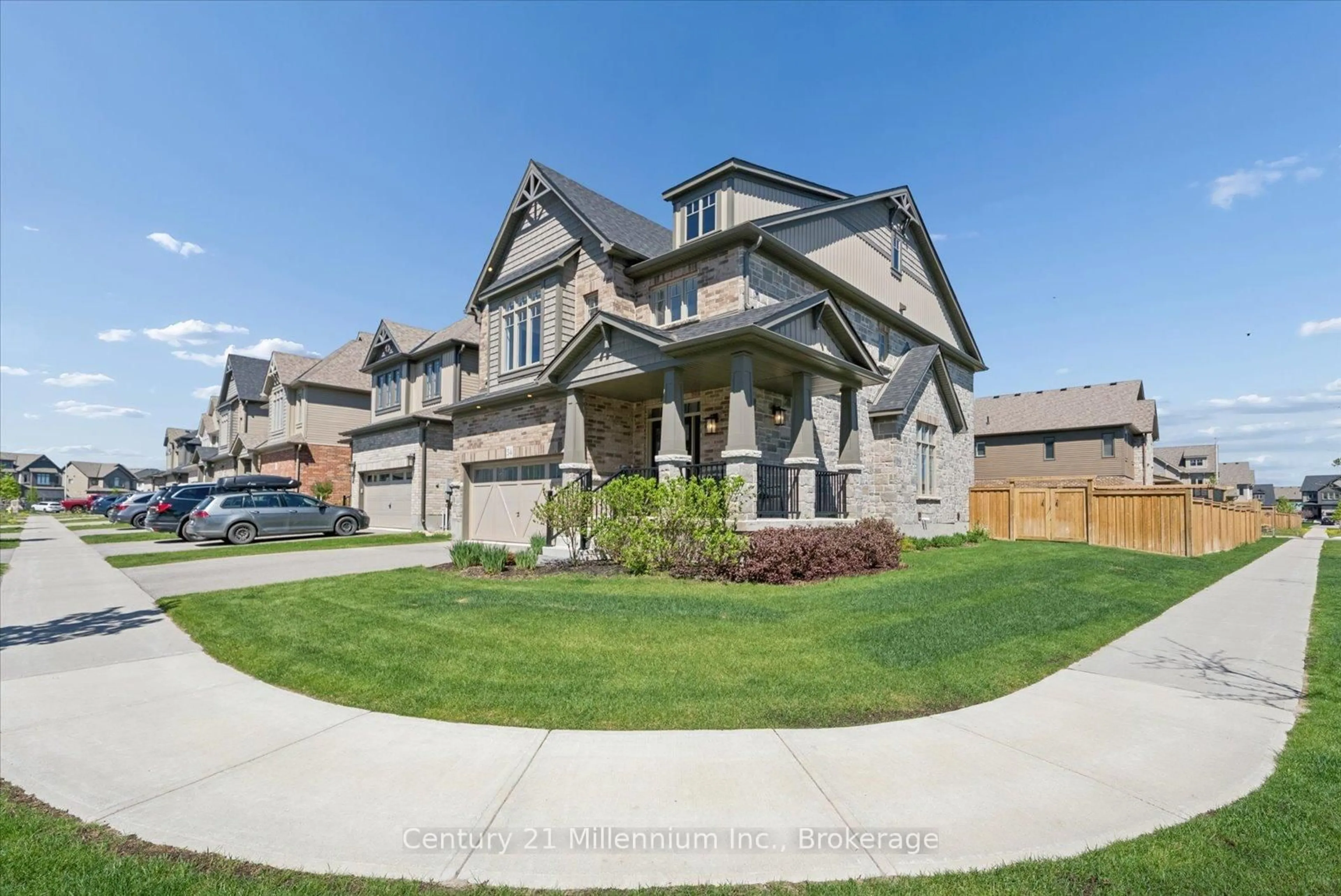 Home with brick exterior material, street for 54 Maidens Cres, Collingwood Ontario L9Y 5M4