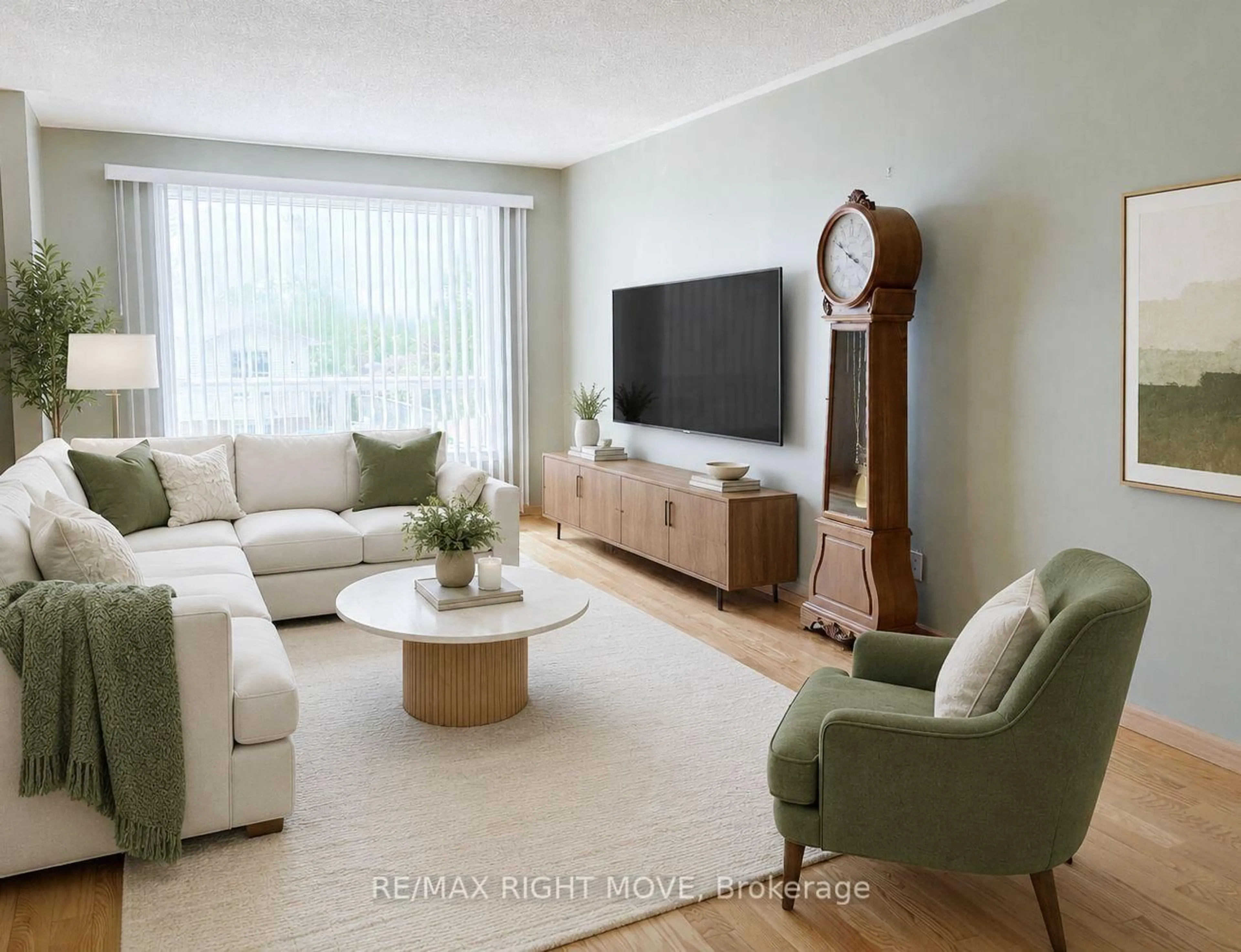 Living room with furniture, unknown for 20 Christine Pl, Orillia Ontario L3V 7P1