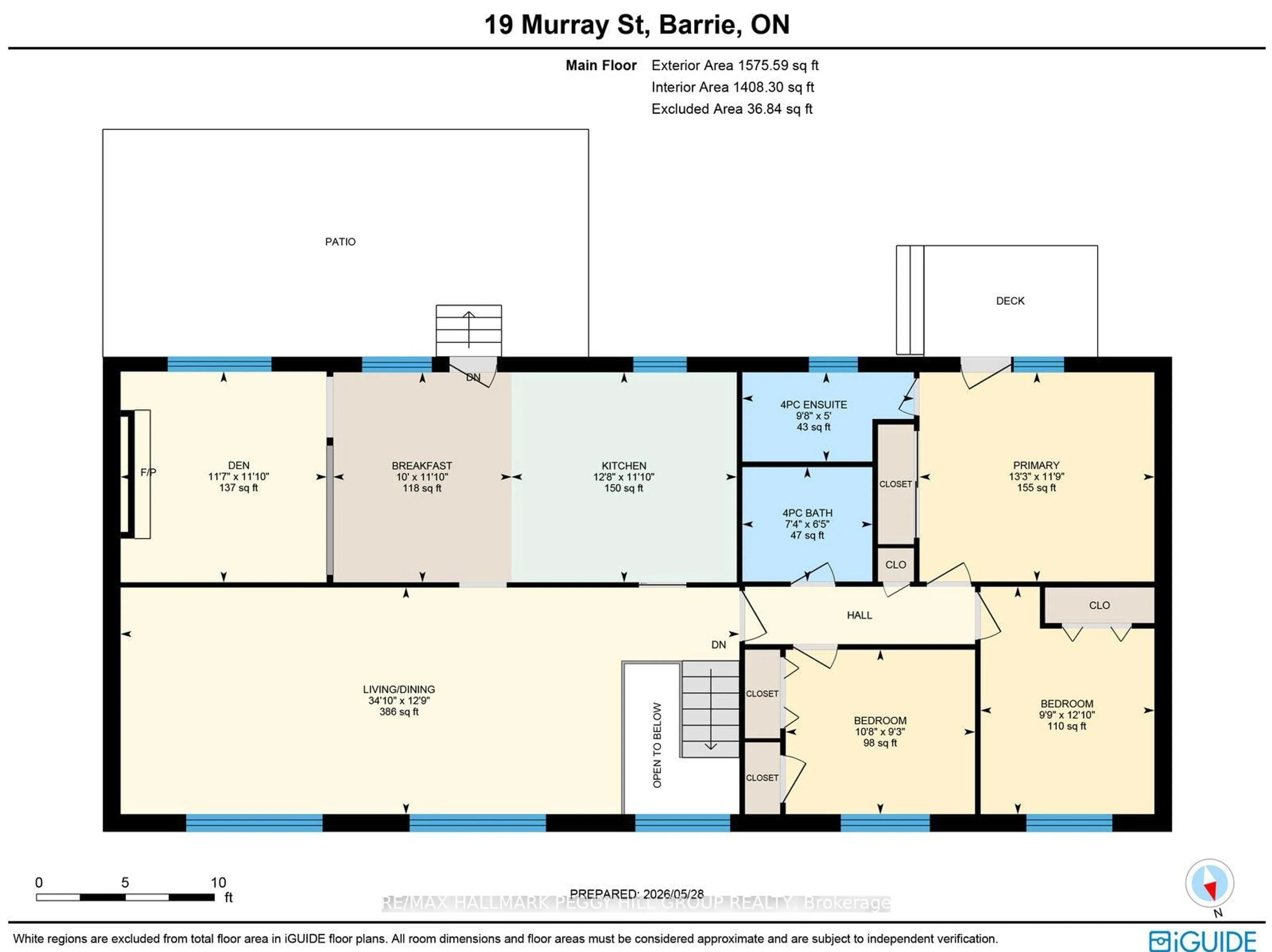 Floor plan for 19 Murray St, Barrie Ontario L4N 2X1