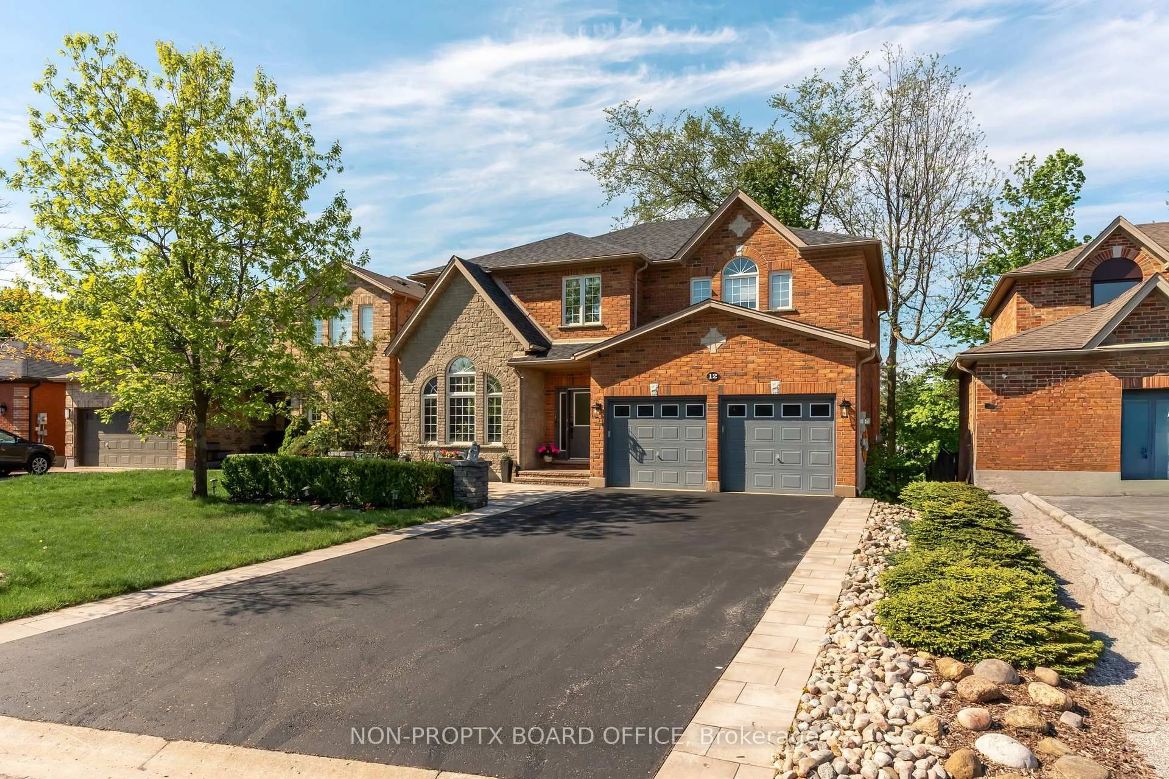 Home with brick exterior material, street for 12 Buman Crt, Barrie Ontario L4N 0L3