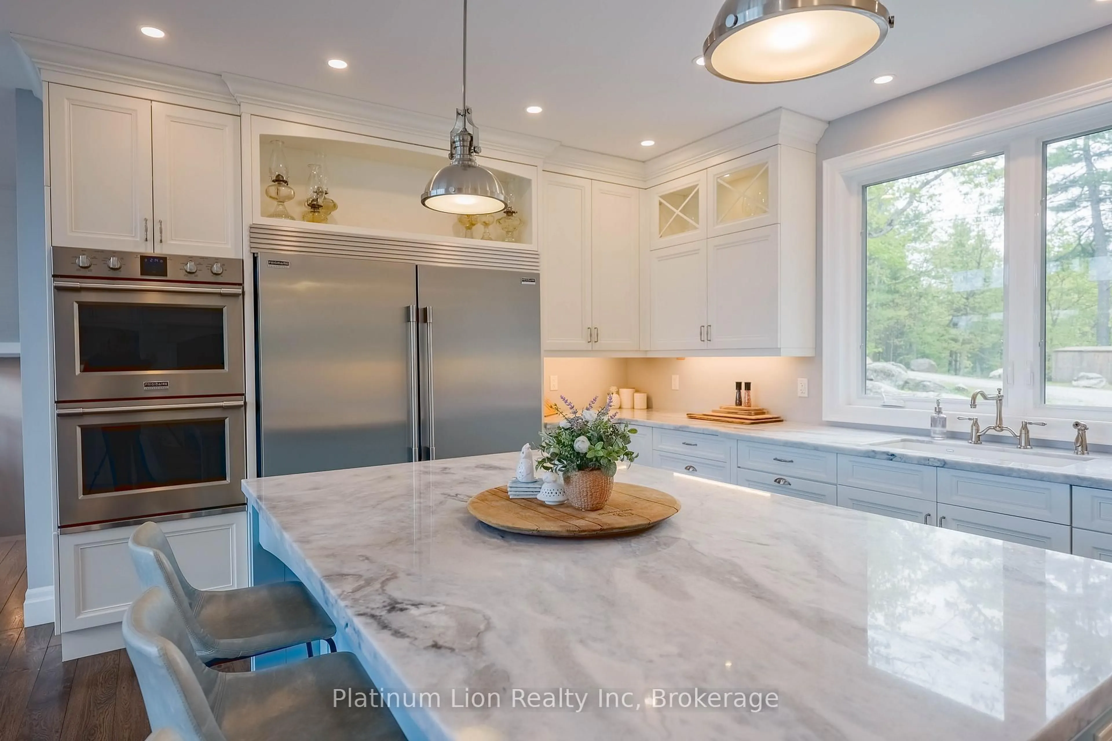 Contemporary kitchen, ceramic/tile floor for 1521 Emily Lane, Severn Ontario L0K 1E0