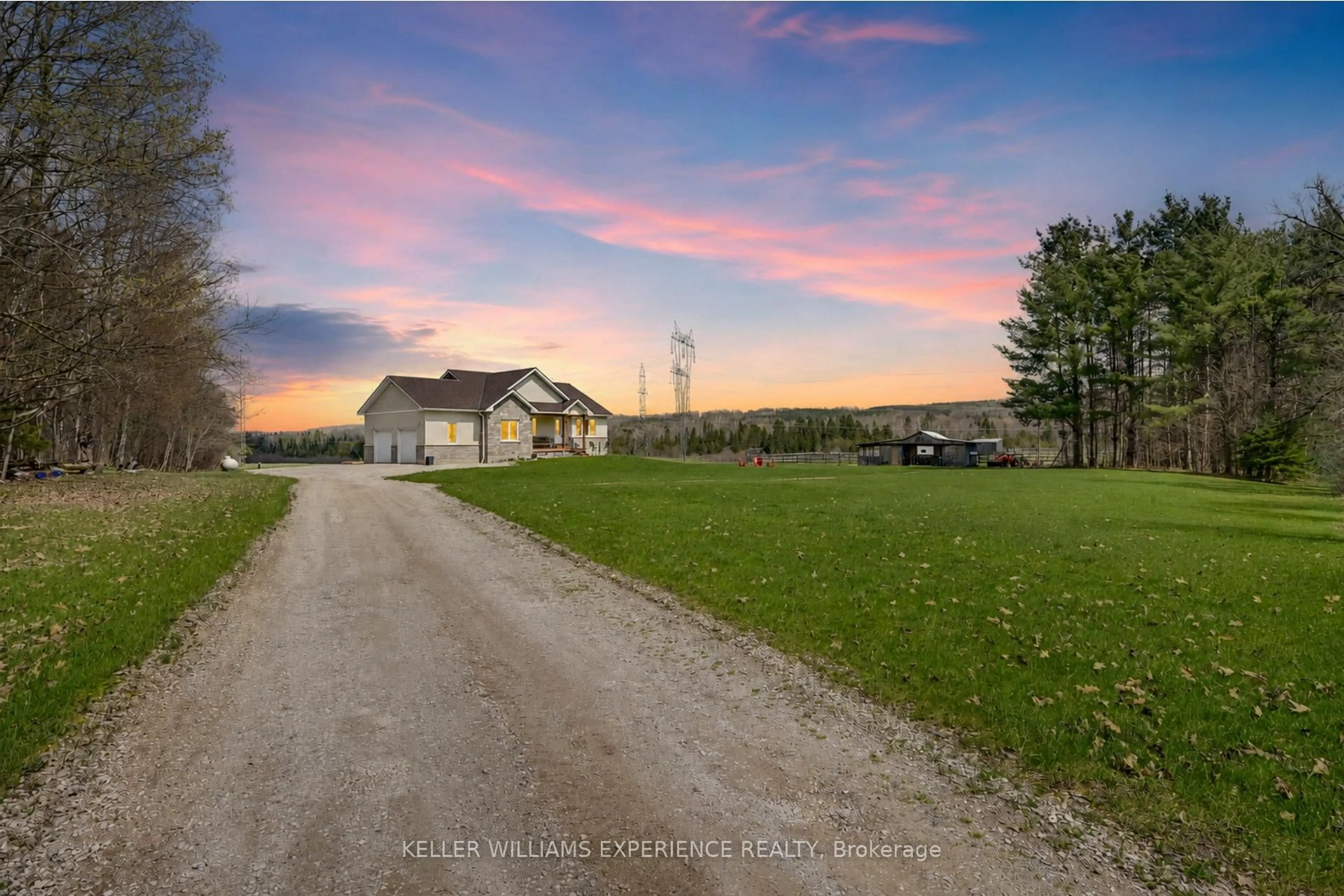 A pic from outside/outdoor area/front of a property/back of a property/a pic from drone, street for 5733 Line 4 Line, Oro-Medonte Ontario L4R 4K3