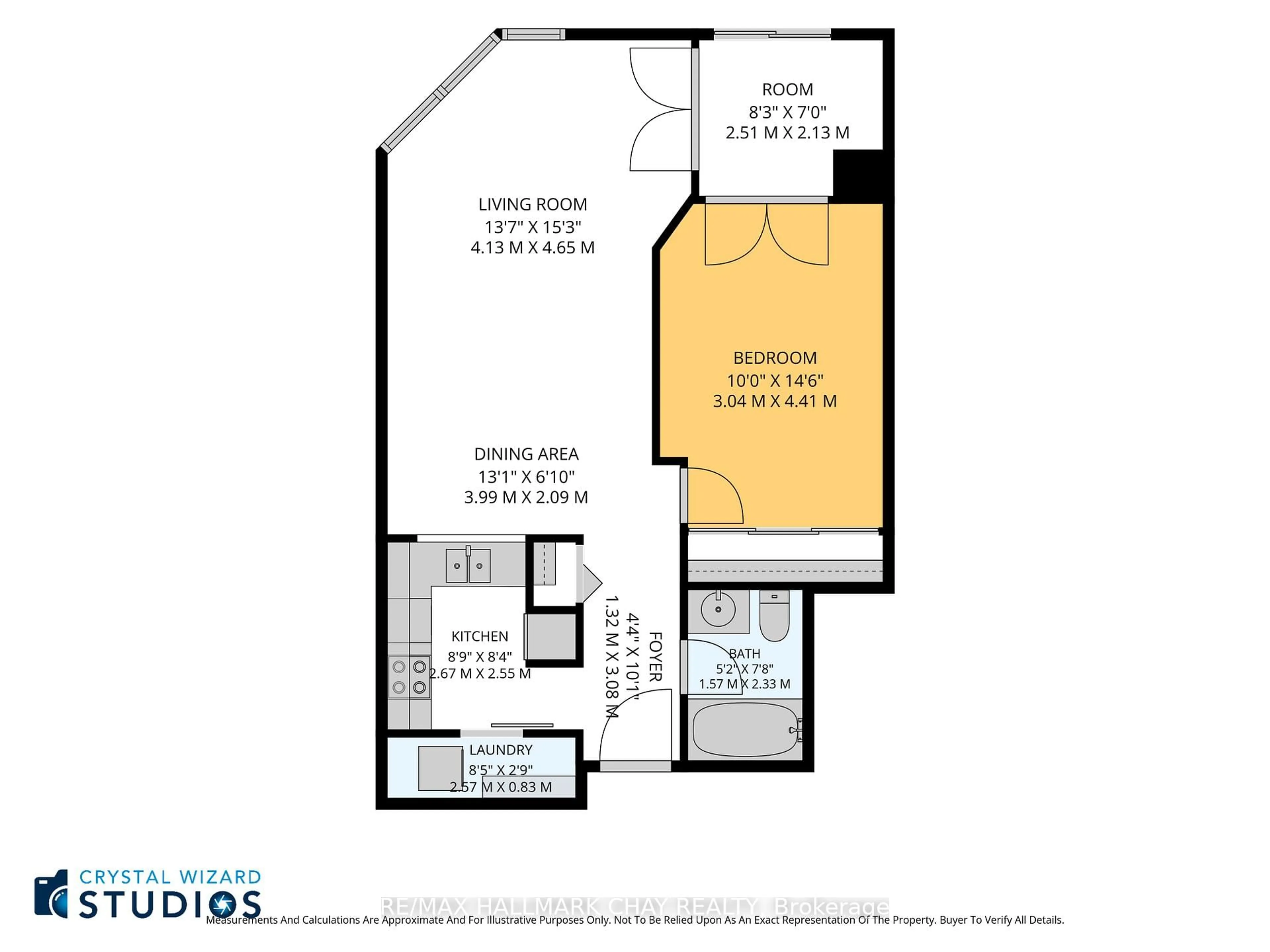 Floor plan for 150 Dunlop St #1104, Barrie Ontario L4M 6H1