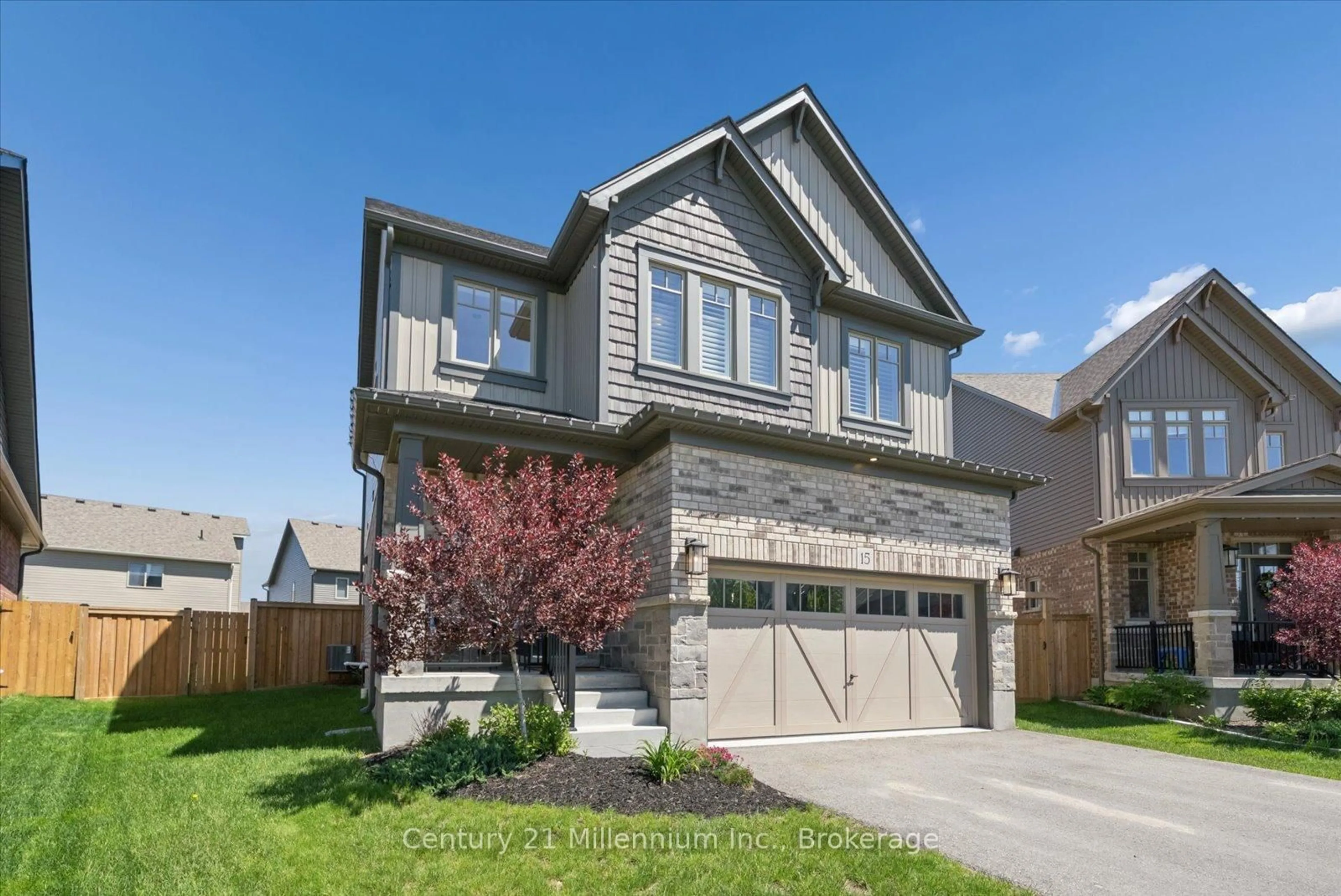 Home with brick exterior material, street for 15 Maidens Cres, Collingwood Ontario L9Y 3B7