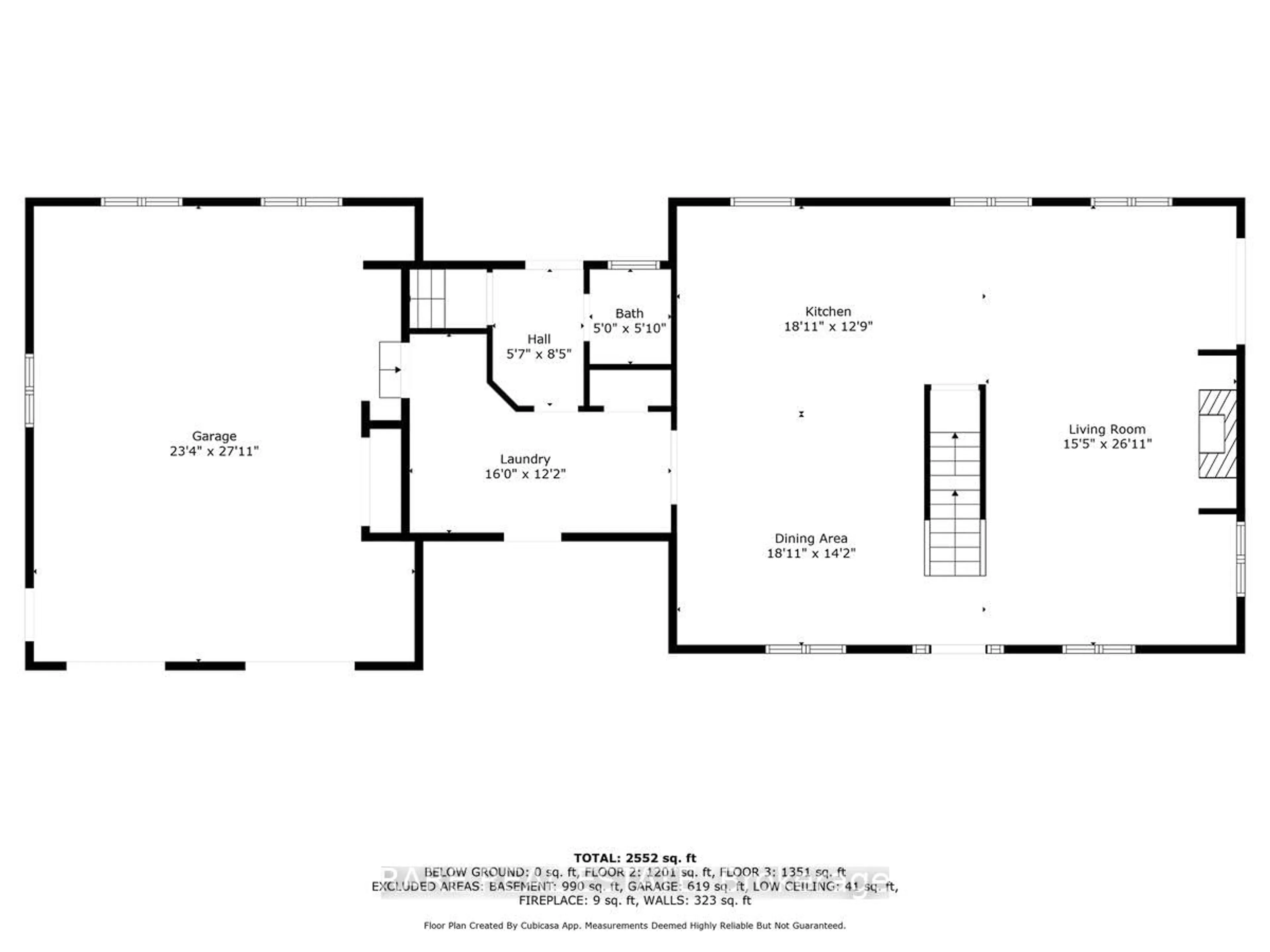 Floor plan for 6543 Concession Road 2 Rd, Clearview Ontario L0M 1N0