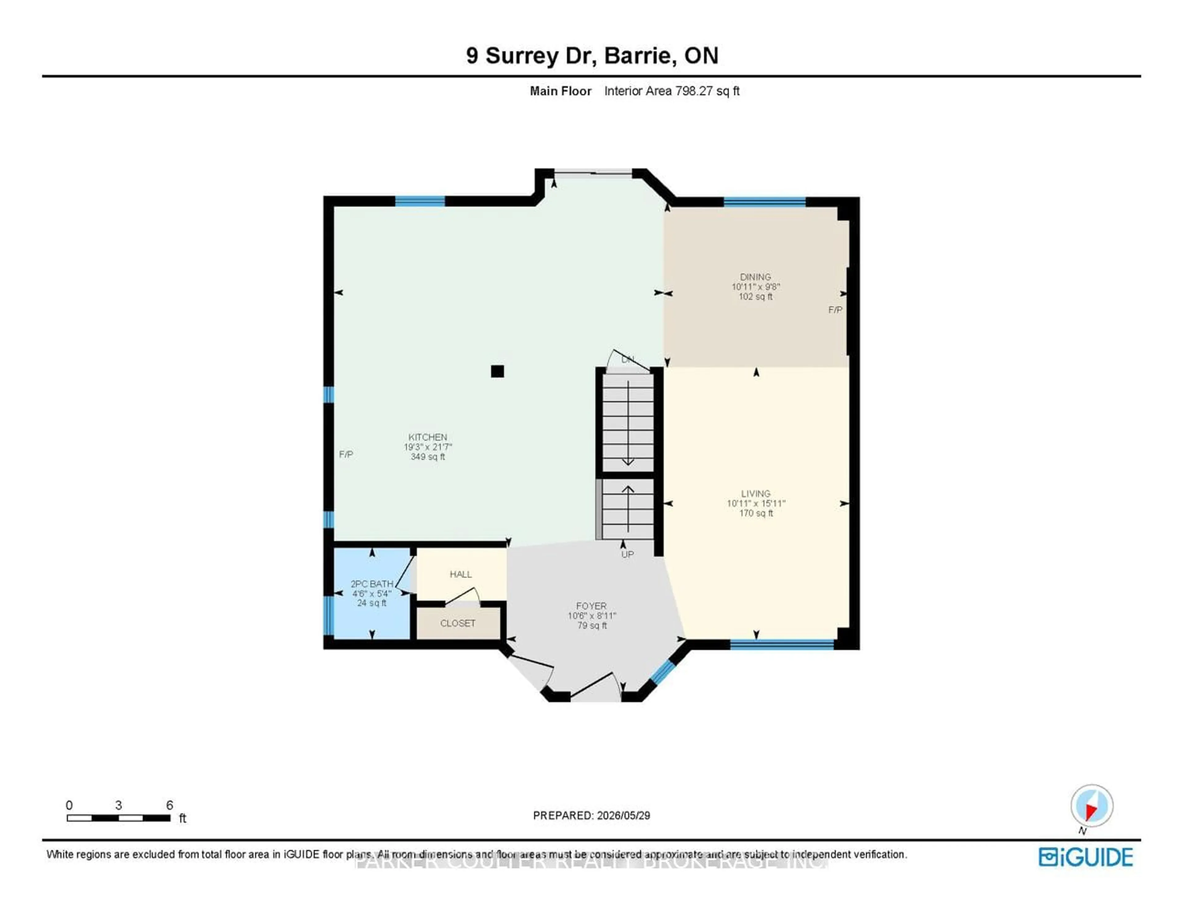 Floor plan for 9 Surrey Dr, Barrie Ontario L4M 0C5