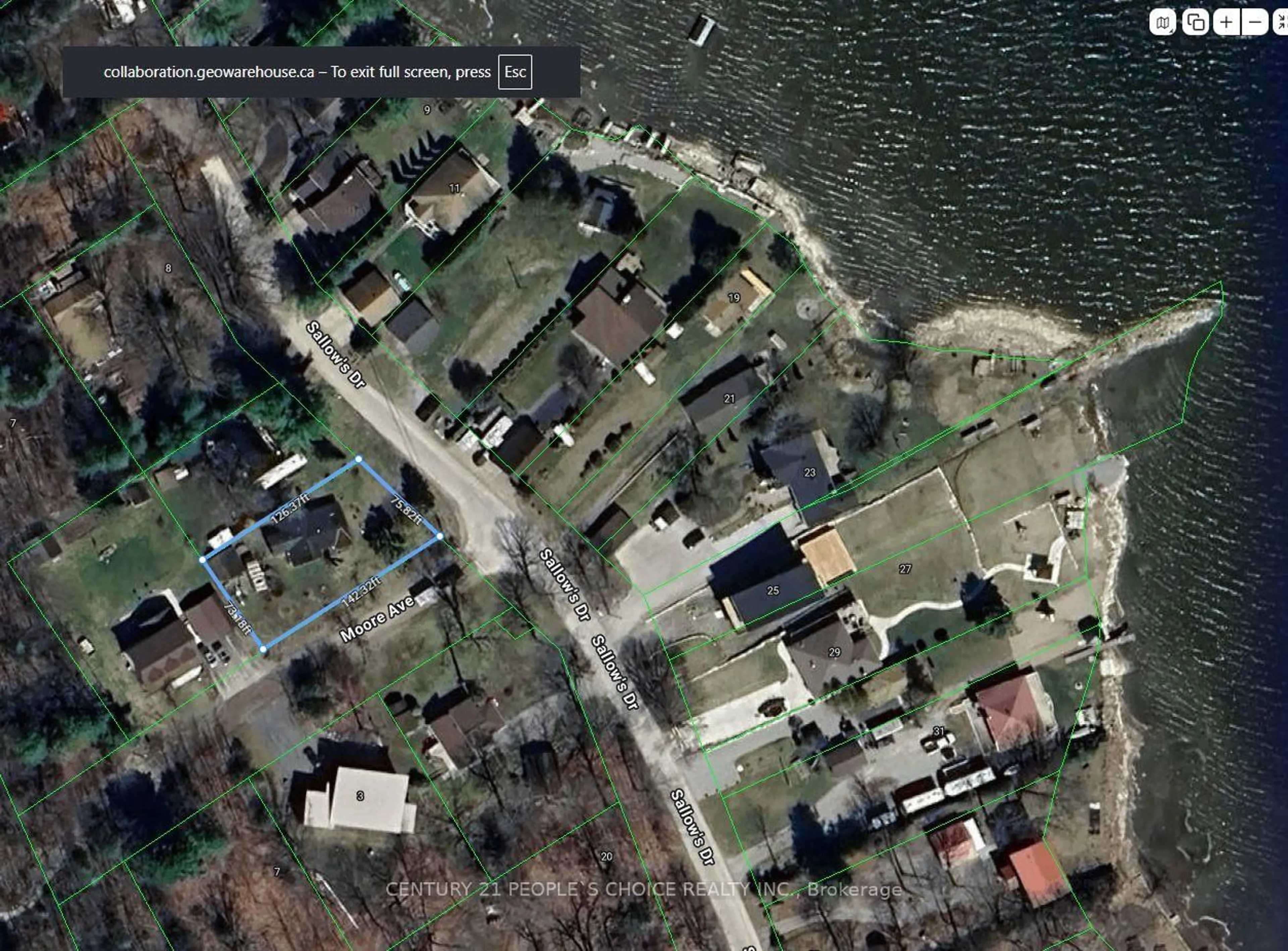 A pic from outside/outdoor area/front of a property/back of a property/a pic from drone, street for 14 Sallows Dr, Tay Ontario L0K 2A0