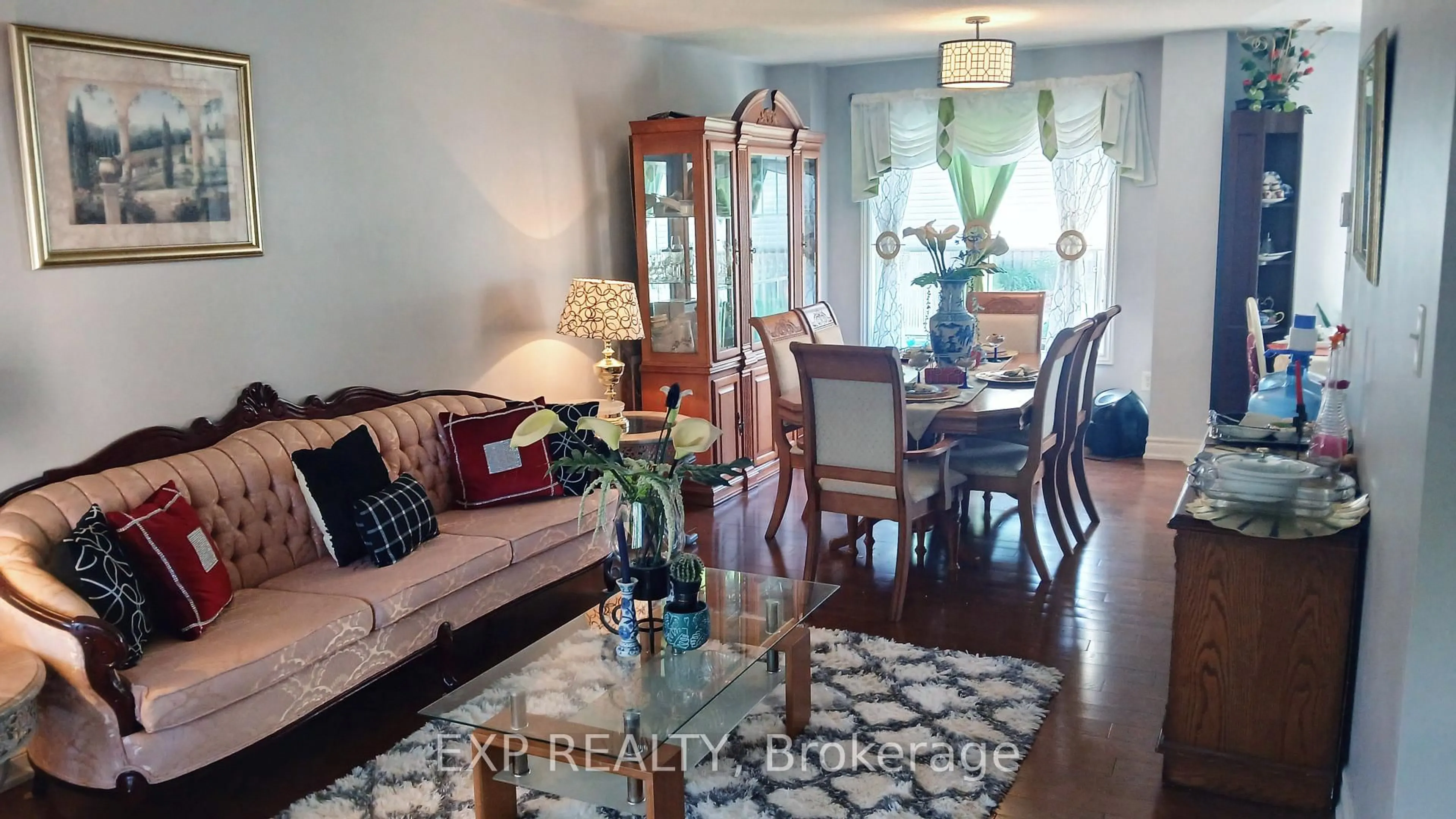 Dining room, wood/laminate floor for 38 Livia Herman Way, Barrie Ontario L4M 6X1