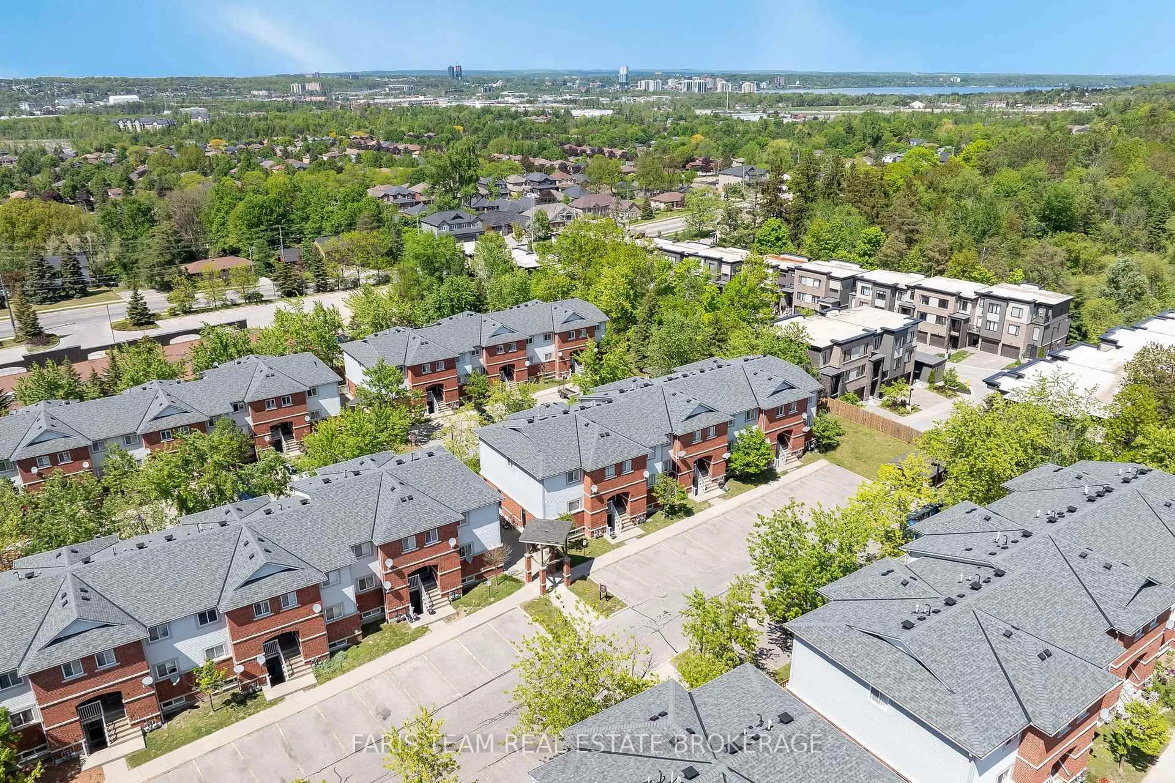 A pic from outside/outdoor area/front of a property/back of a property/a pic from drone, city buildings view from balcony for 241 Ferndale Dr #37, Barrie Ontario L4N 0T6