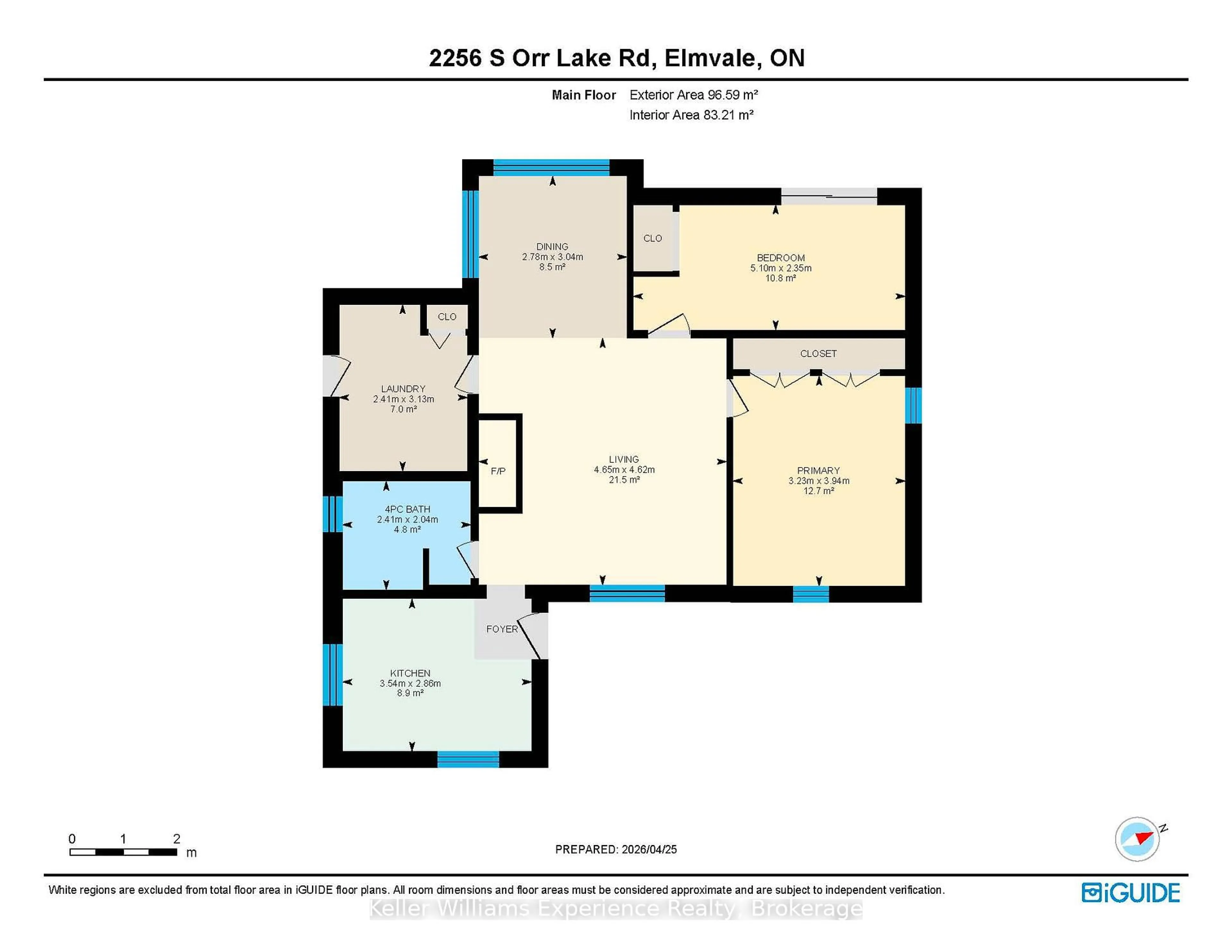 Floor plan for 2256 South Orr Lake Rd, Springwater Ontario L0L 1P0