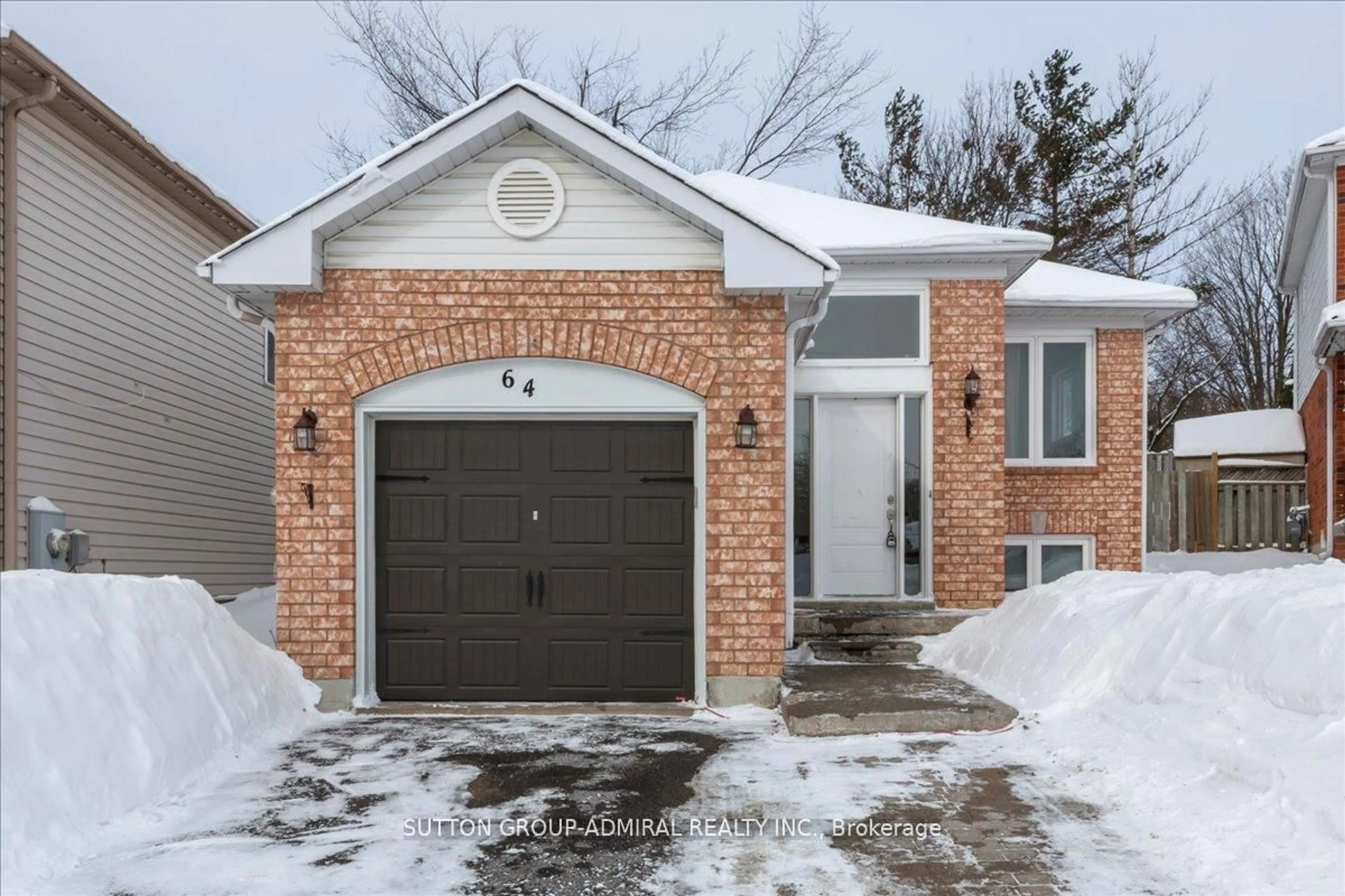 Home with brick exterior material, street for 64 Copeman Cres, Barrie Ontario L4N 8B4