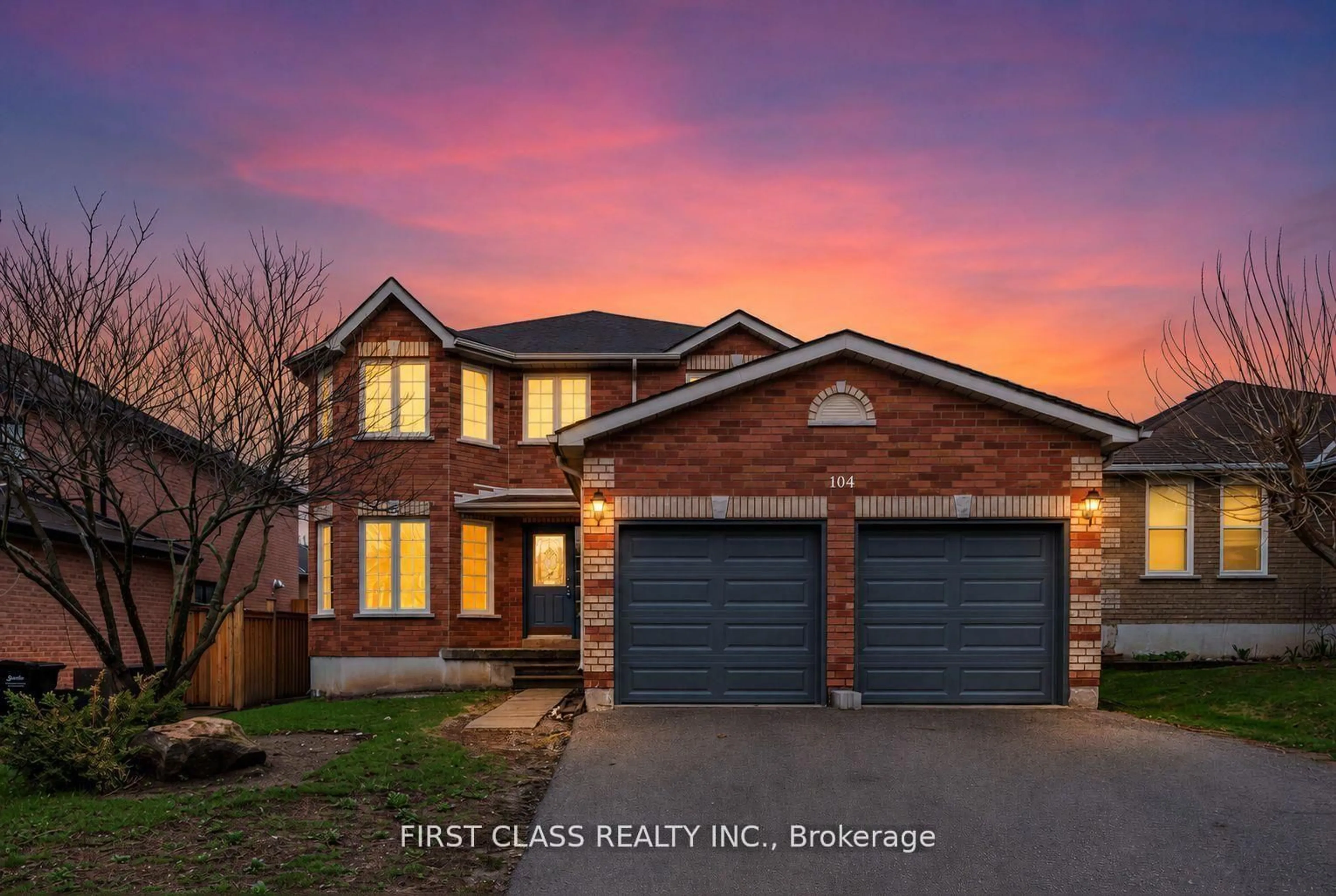 Home with brick exterior material, street for 104 Chalmers Dr, Barrie Ontario L4N 8V9
