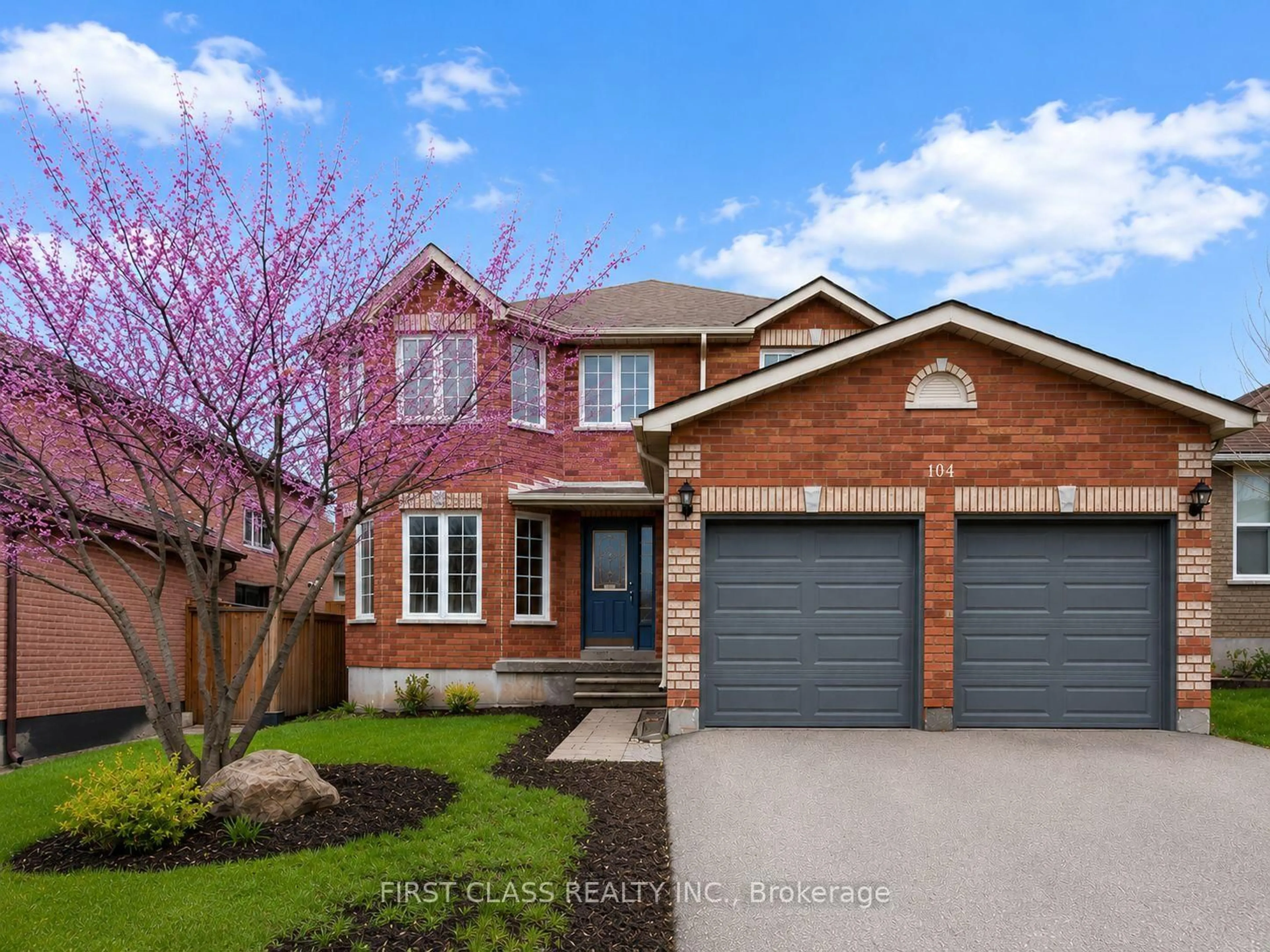 Home with brick exterior material, street for 104 Chalmers Dr, Barrie Ontario L4N 8V9