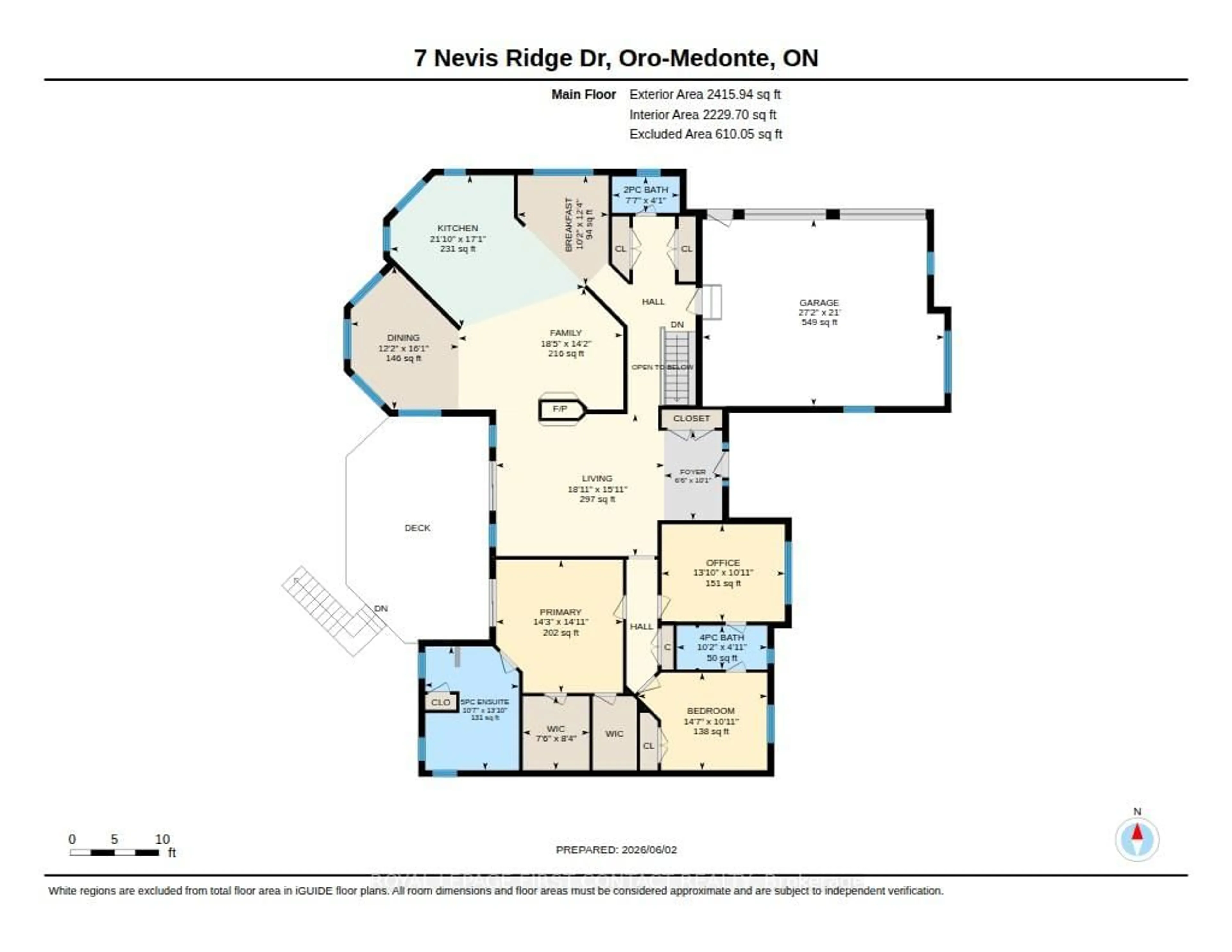 Floor plan for 7 Nevis Ridge Dr, Oro-Medonte Ontario L0L 1T0