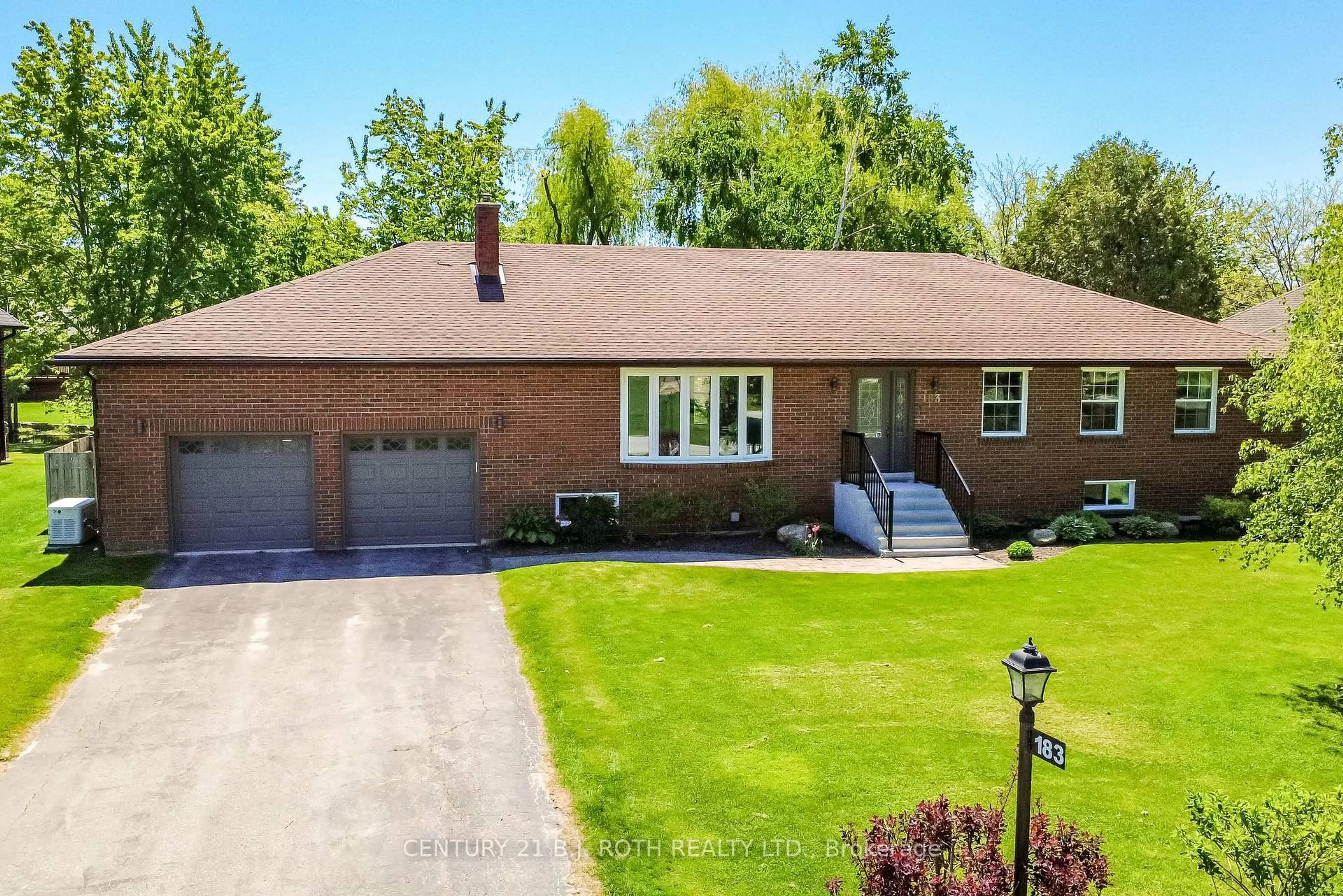 Home with brick exterior material, street for 183 Bayshore Dr, Ramara Ontario L0K 1B0