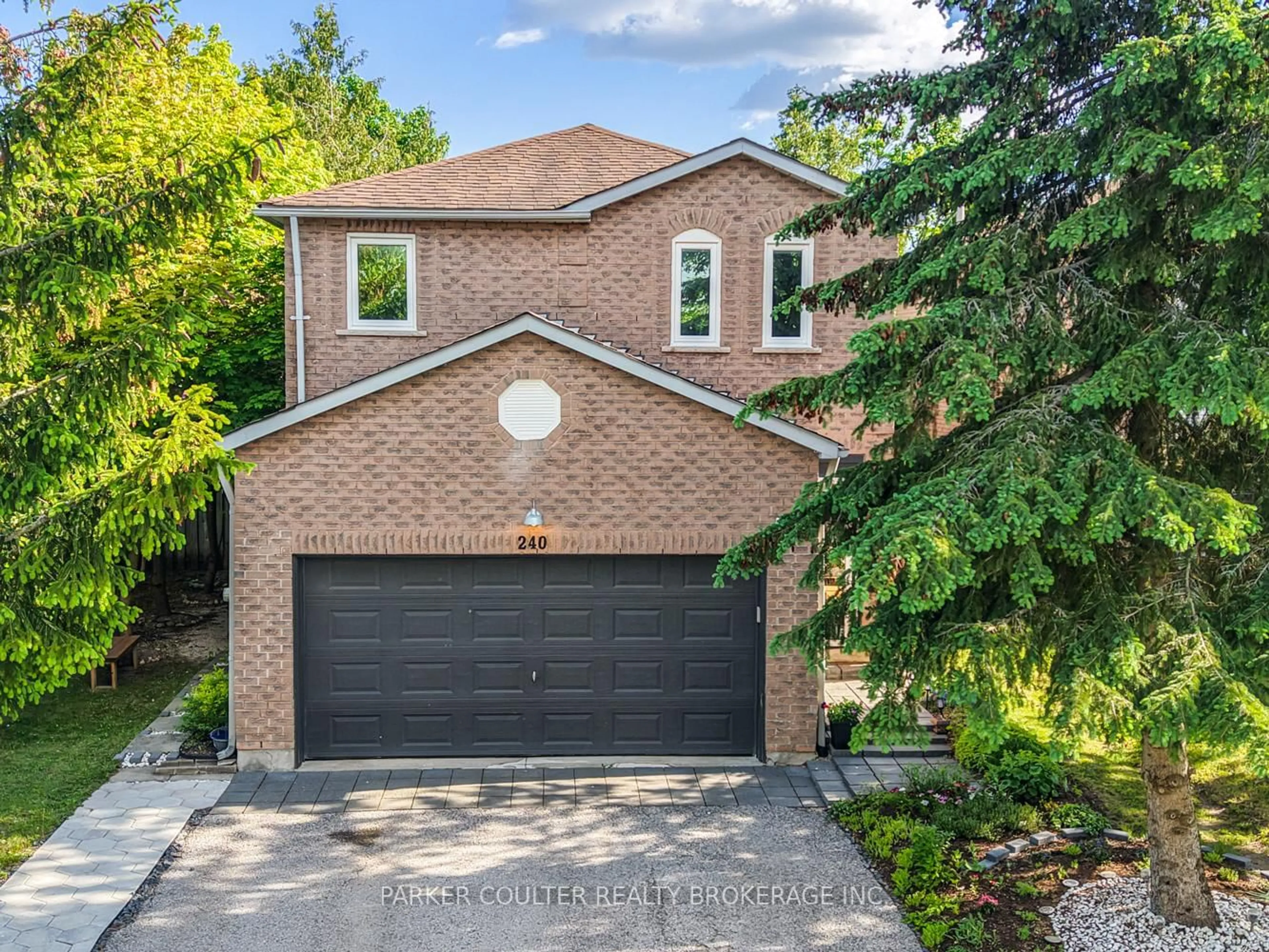 Home with brick exterior material, street for 240 Hickling Tr, Barrie Ontario L4M 5W5